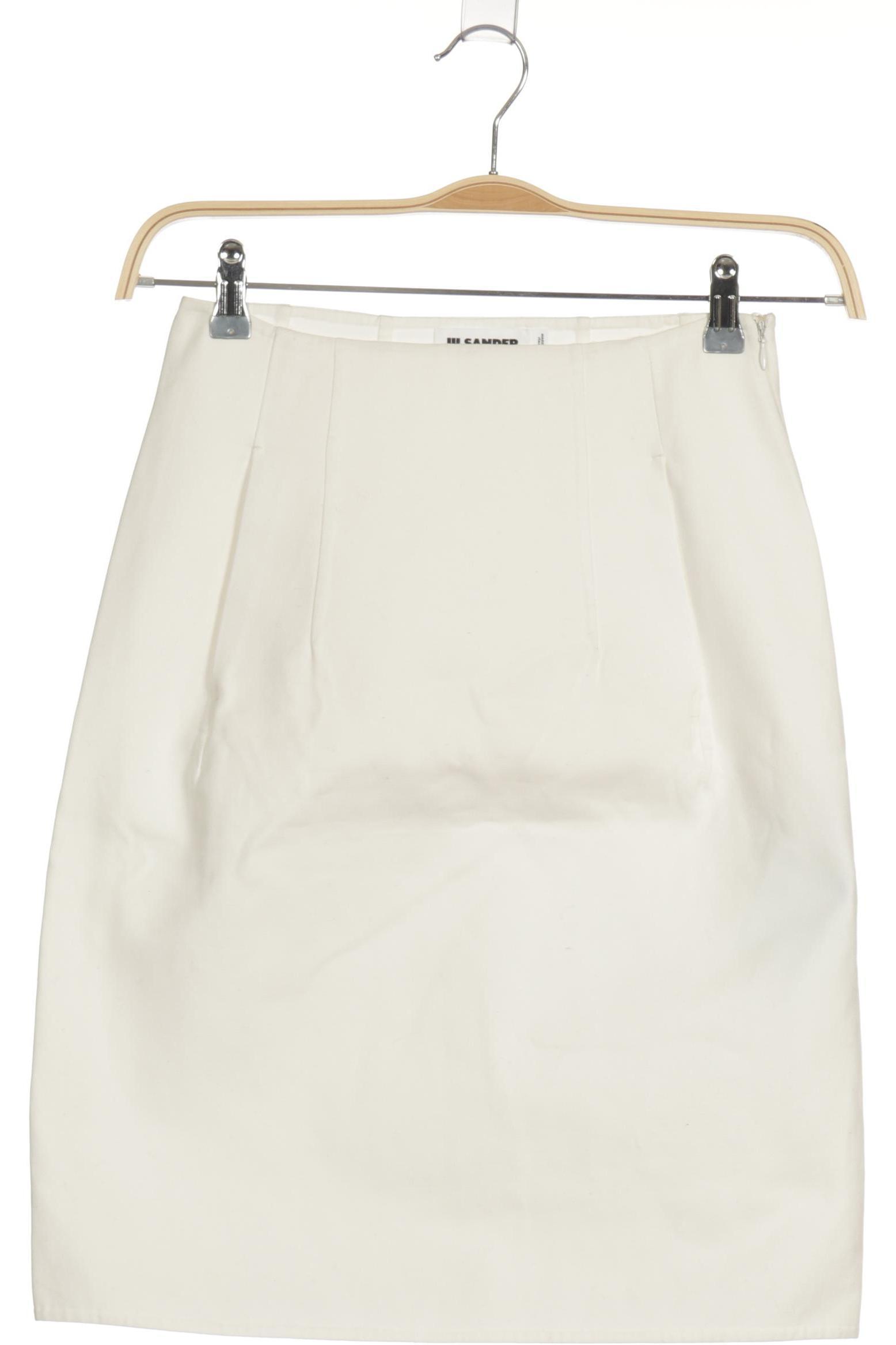 

Jil Sander Damen Rock, weiß, Gr. 34