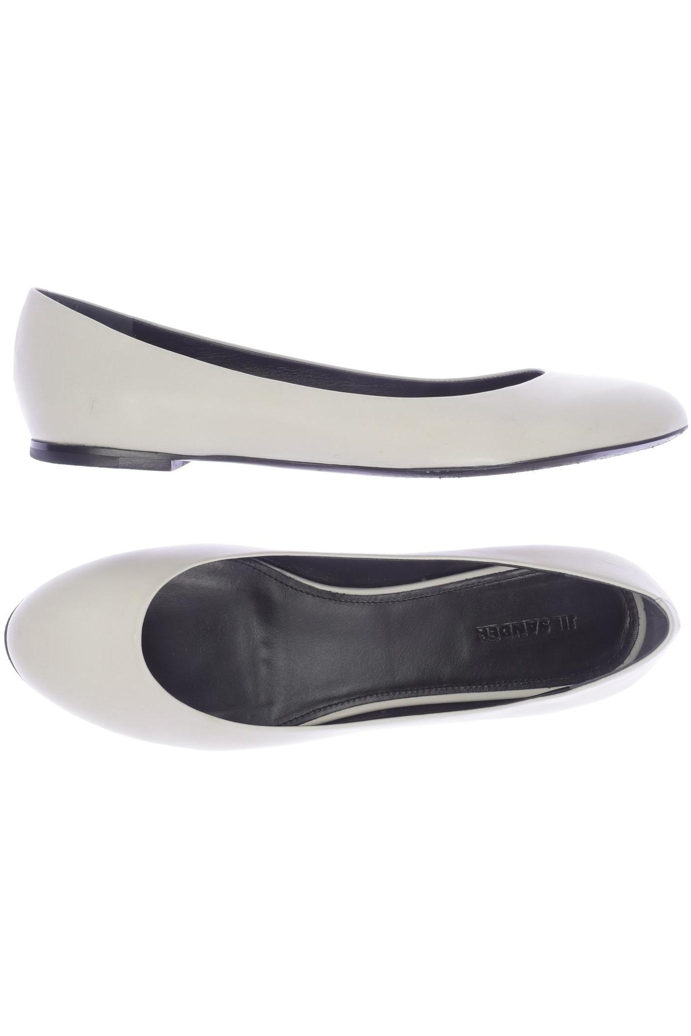 

Jil Sander Damen Ballerinas, cremeweiß