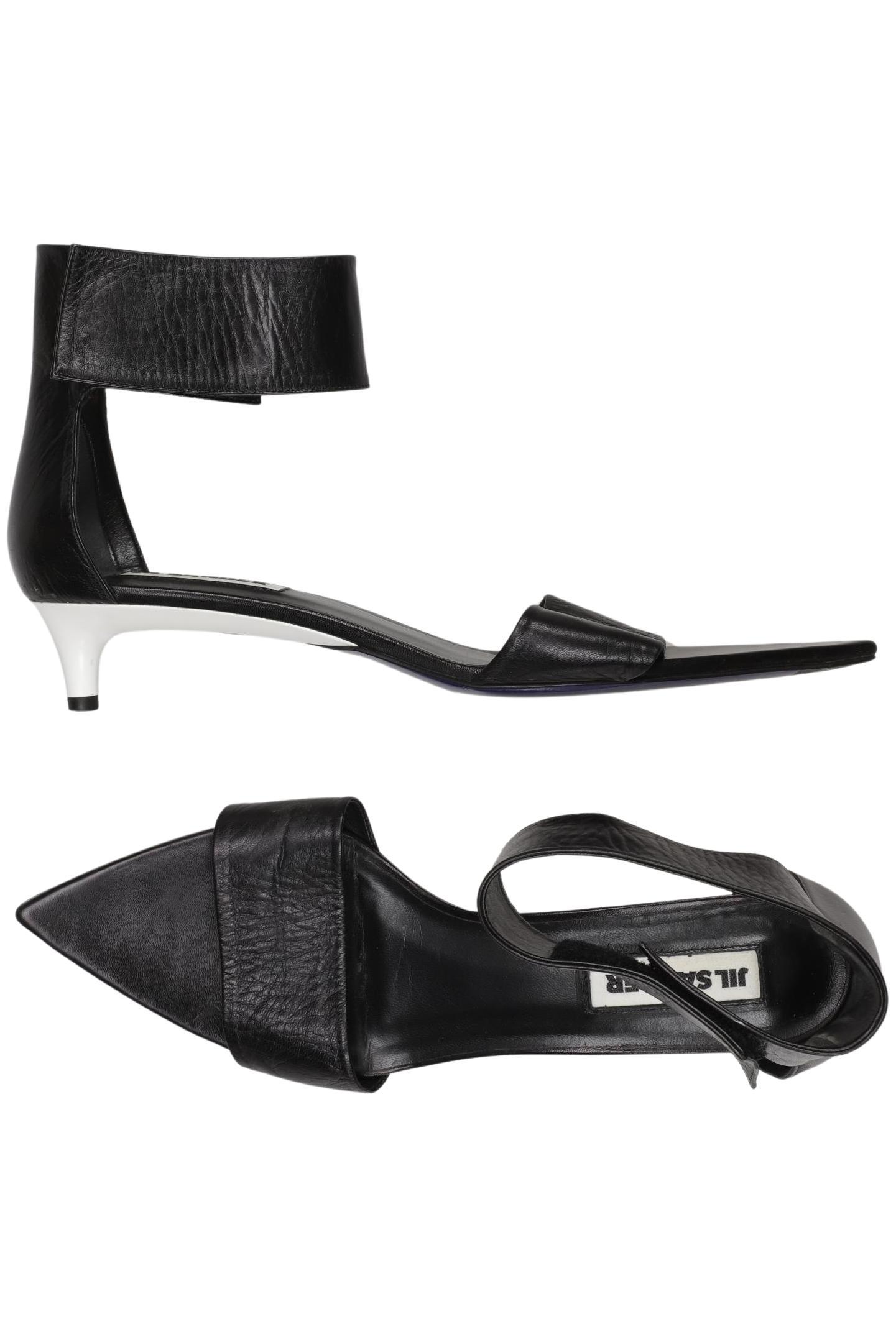

Jil Sander Damen Sandale, schwarz, Gr. 40.5