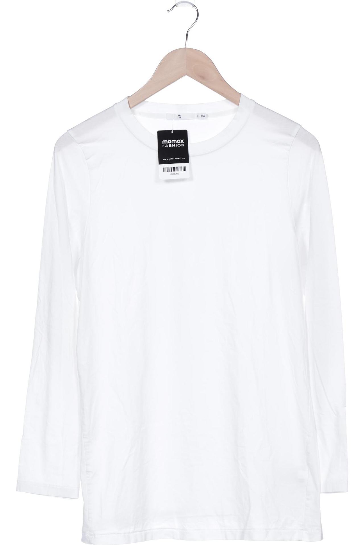 

Jil Sander & Uniqlo Damen Langarmshirt, weiß, Gr. 42