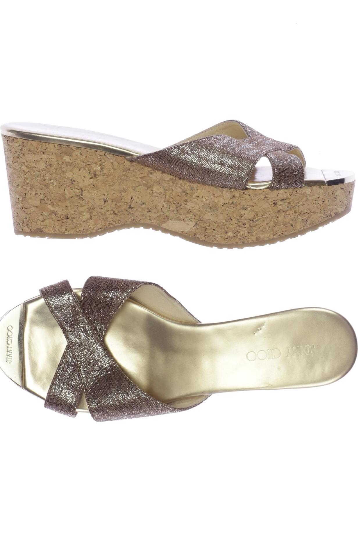 

Jimmy Choo Damen Sandale, gold, Gr. 40.5