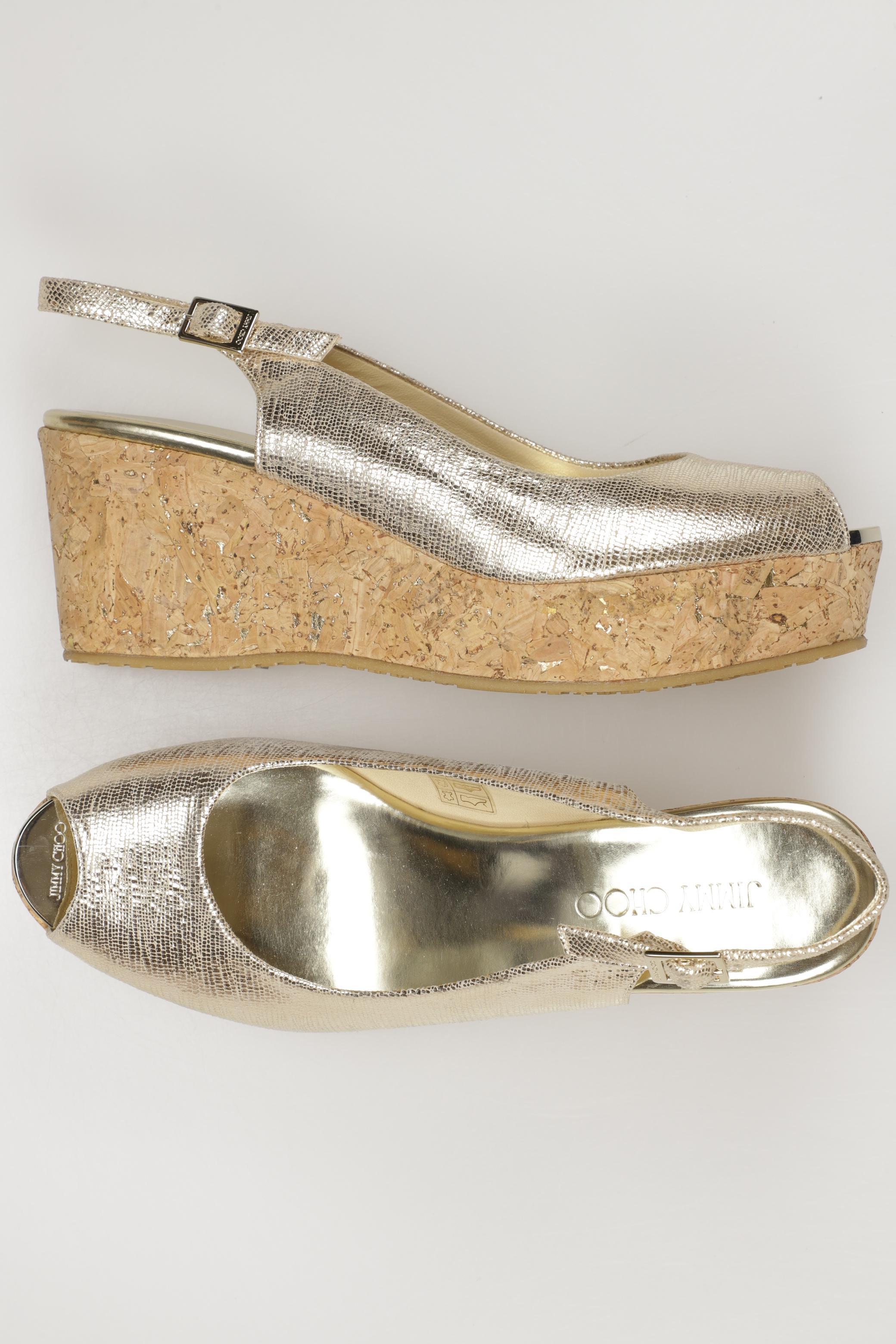 

Jimmy Choo Damen Sandale, gold, Gr. 41.5