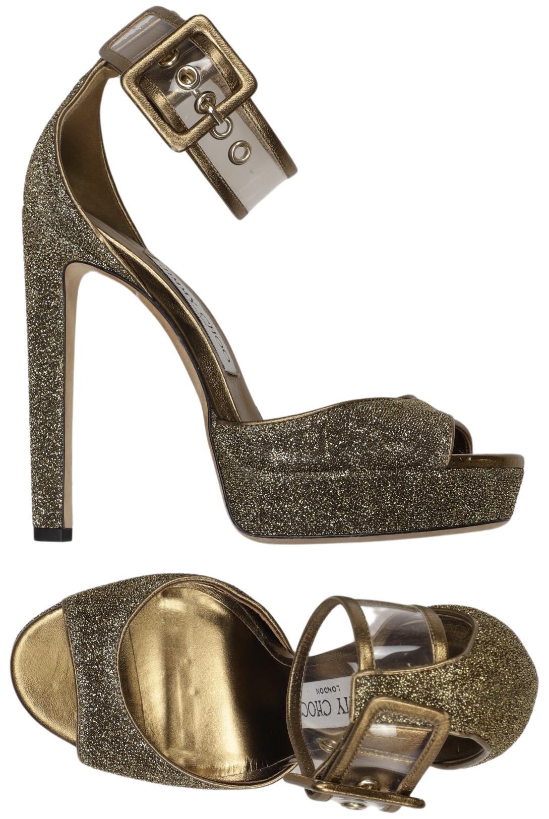 

Jimmy Choo Damen Sandale, gold, Gr. 36