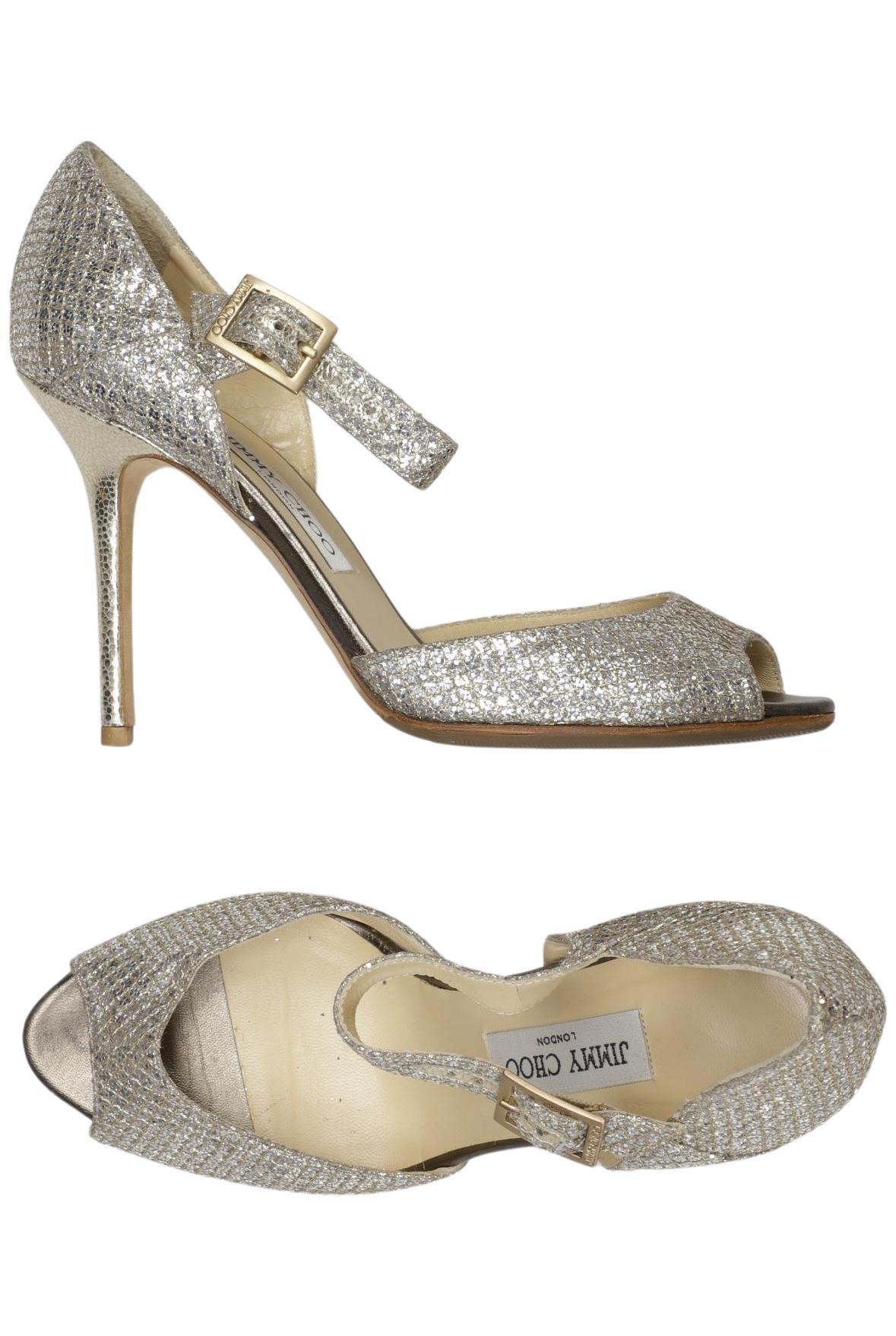 

Jimmy Choo Damen Sandale, silber, Gr. 38.5