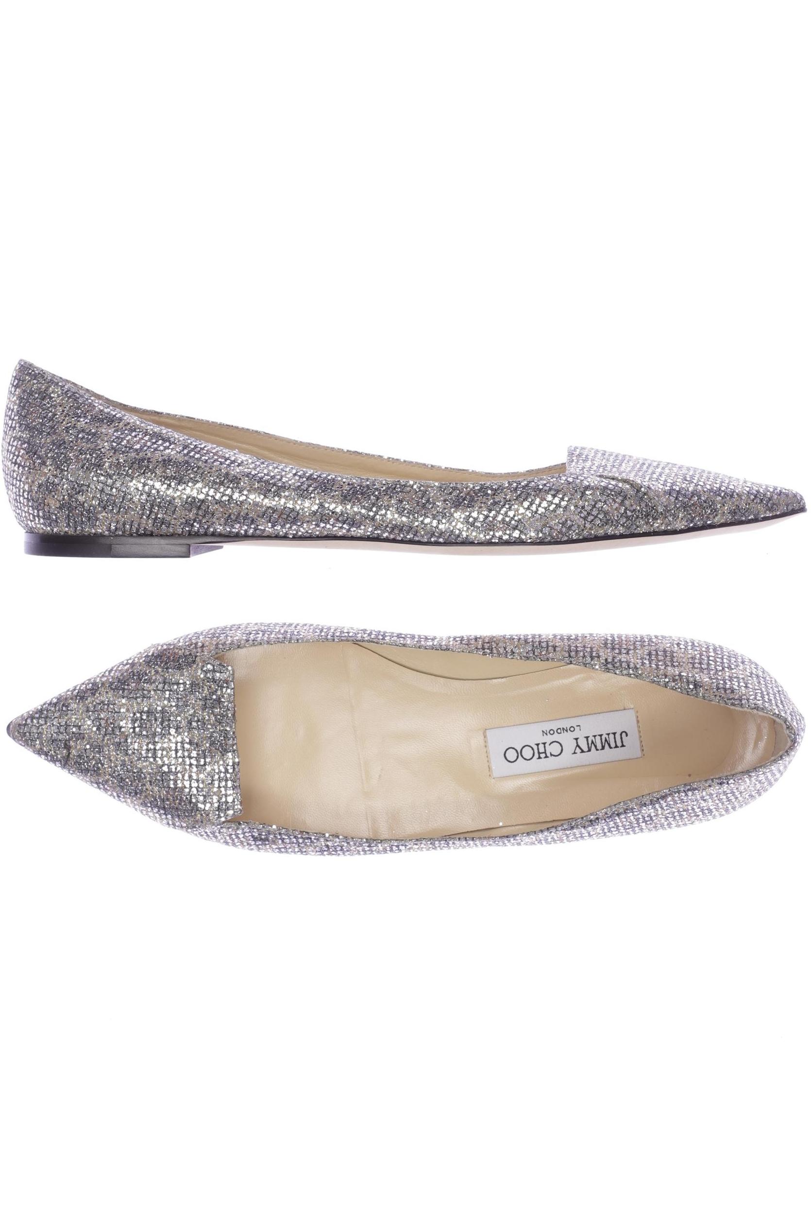 

Jimmy Choo Damen Ballerinas, silber, Gr. 39.5