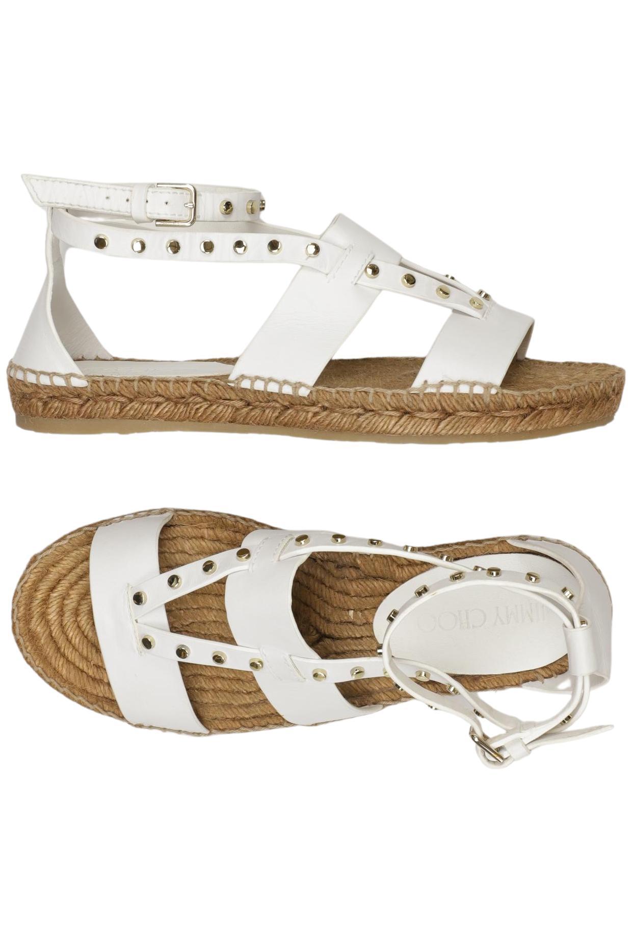 

Jimmy Choo Damen Sandale, weiß, Gr. 37.5