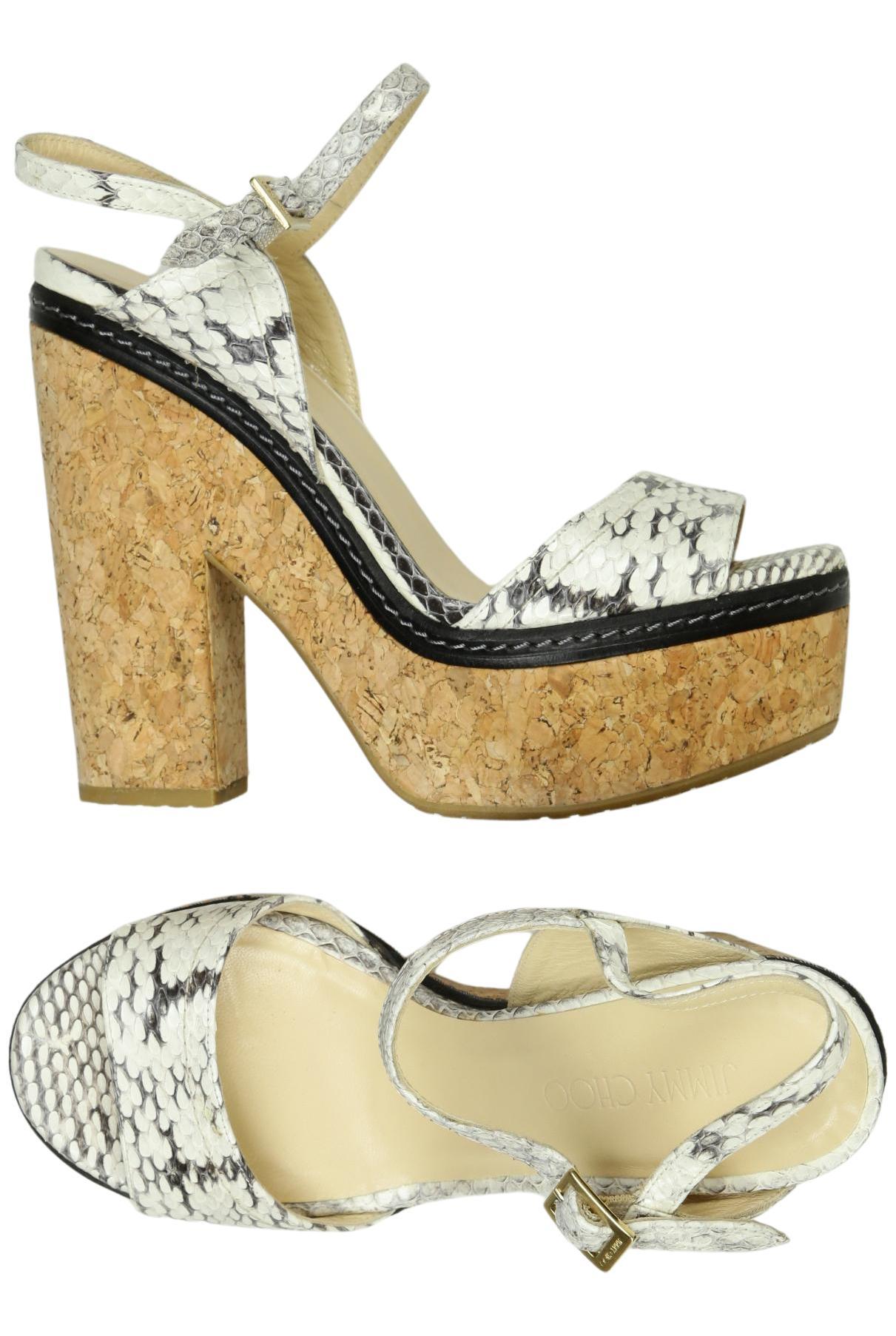 

Jimmy Choo Damen Sandale, cremeweiß, Gr. 38.5