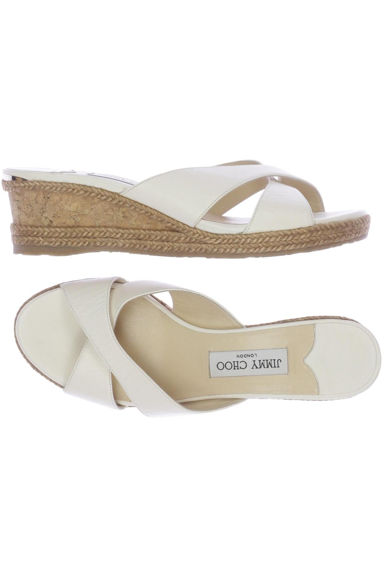 

Jimmy Choo Damen Sandale, cremeweiß, Gr. 40