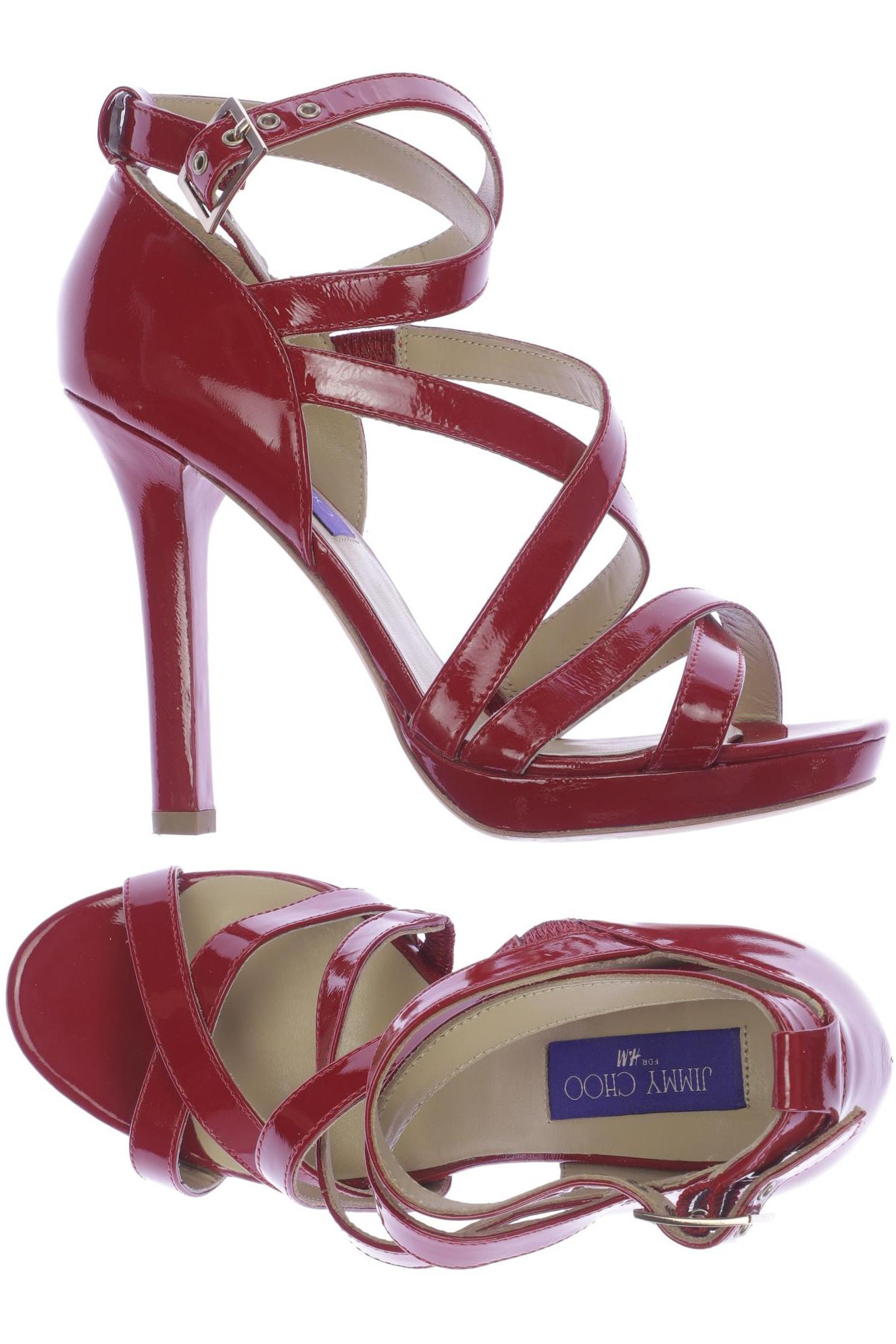 

Jimmy Choo for H&M Damen Sandale, rot, Gr. 40