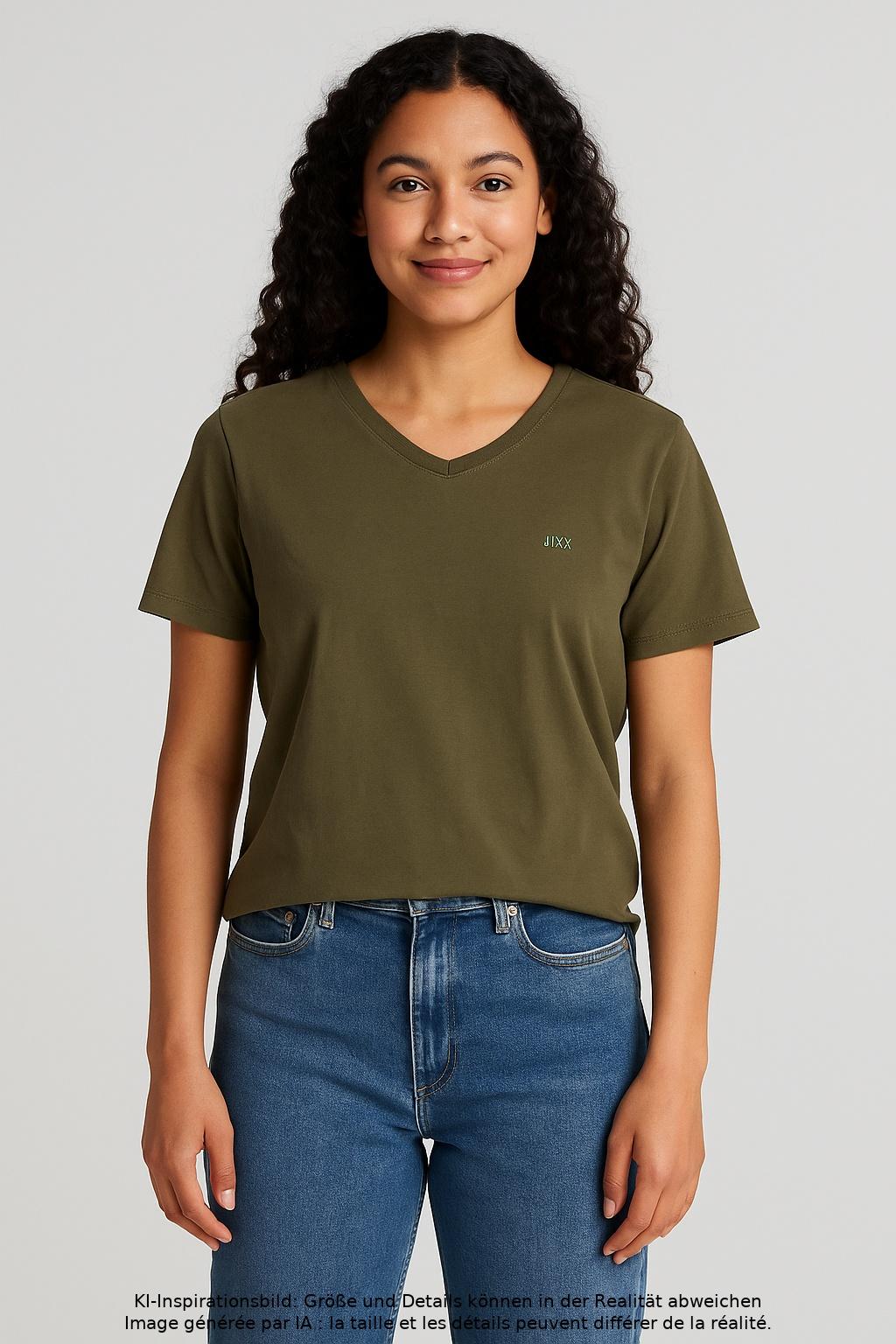

Jjxx Damen T-Shirt, grün, Gr. 38