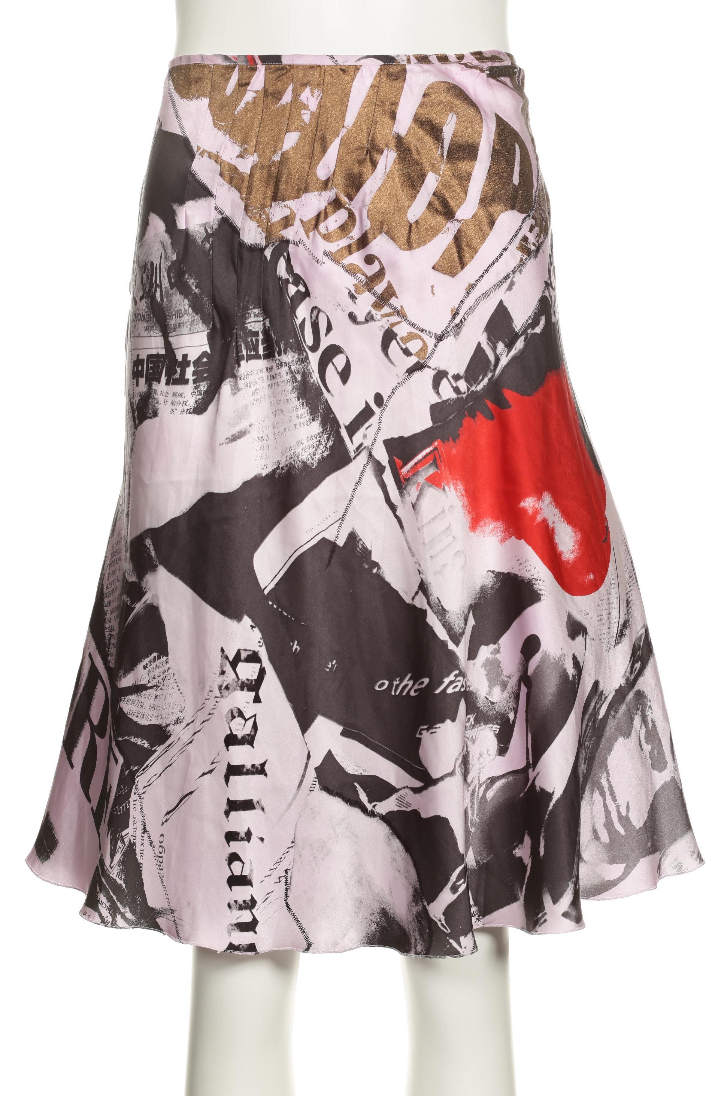 

John Galliano Damen Rock, pink, Gr. 42