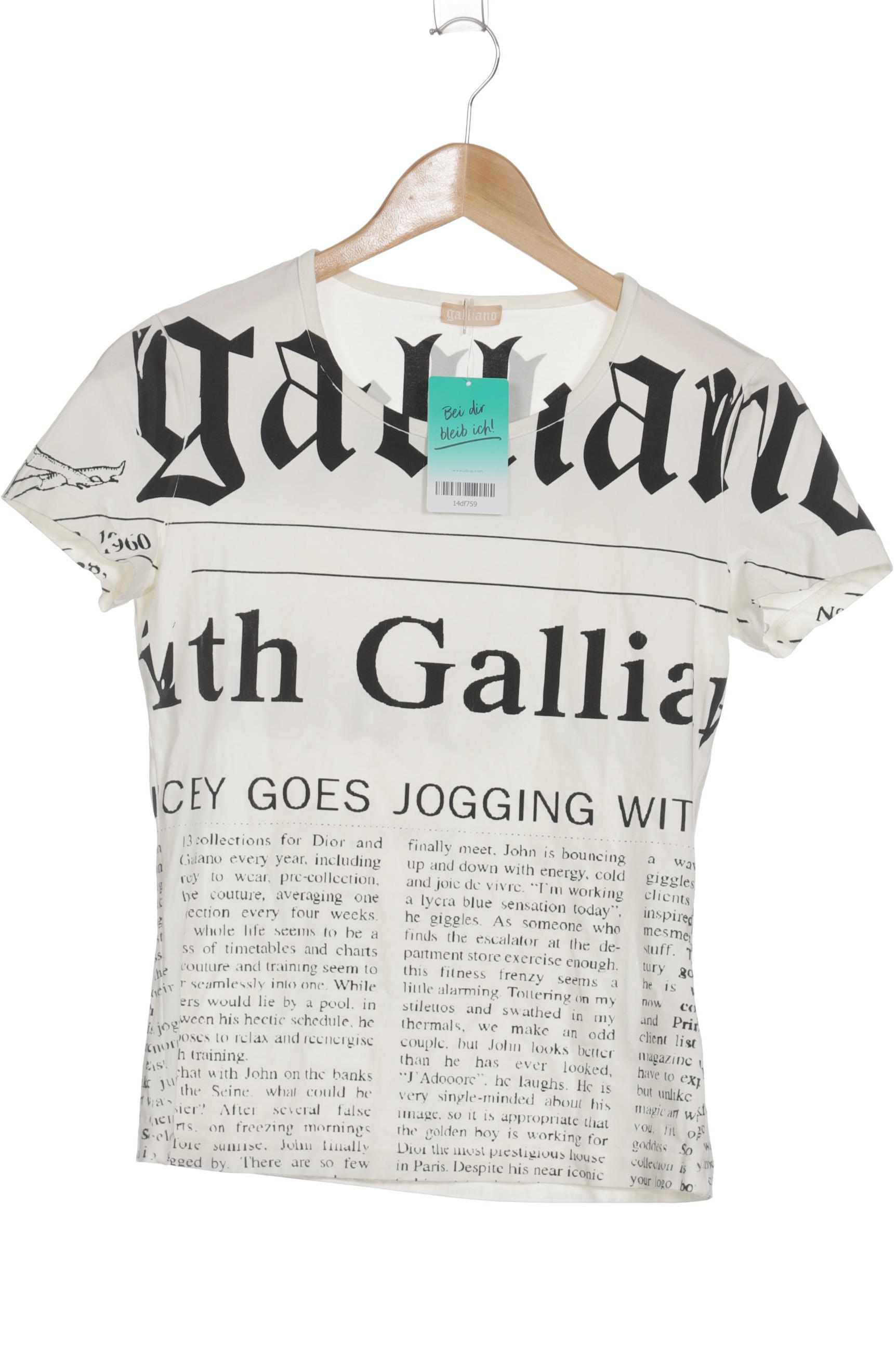 

John Galliano Damen T-Shirt, beige, Gr.