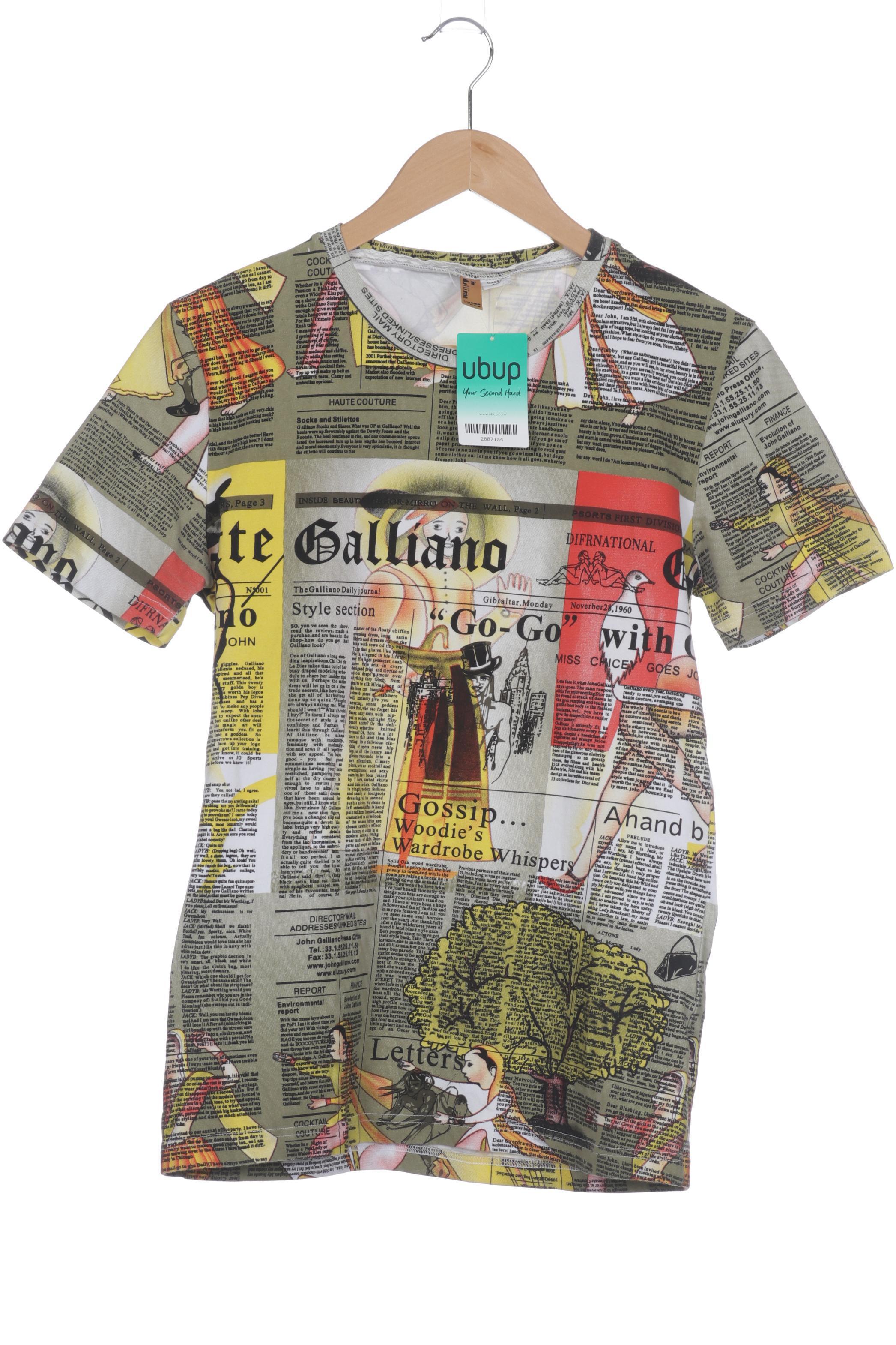 

John Galliano Herren T-Shirt, gelb, Gr.