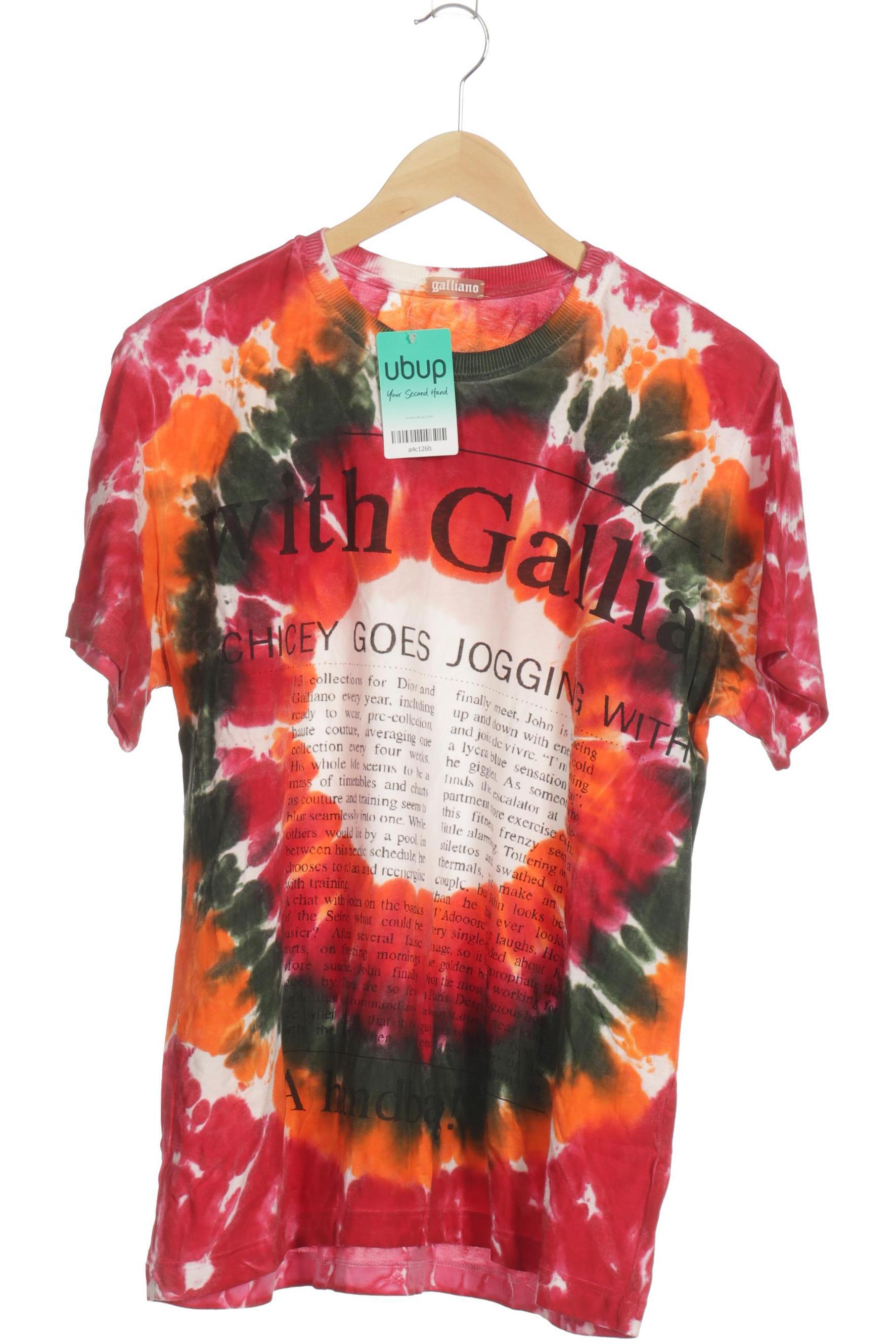 

John Galliano Herren T-Shirt, rot, Gr.