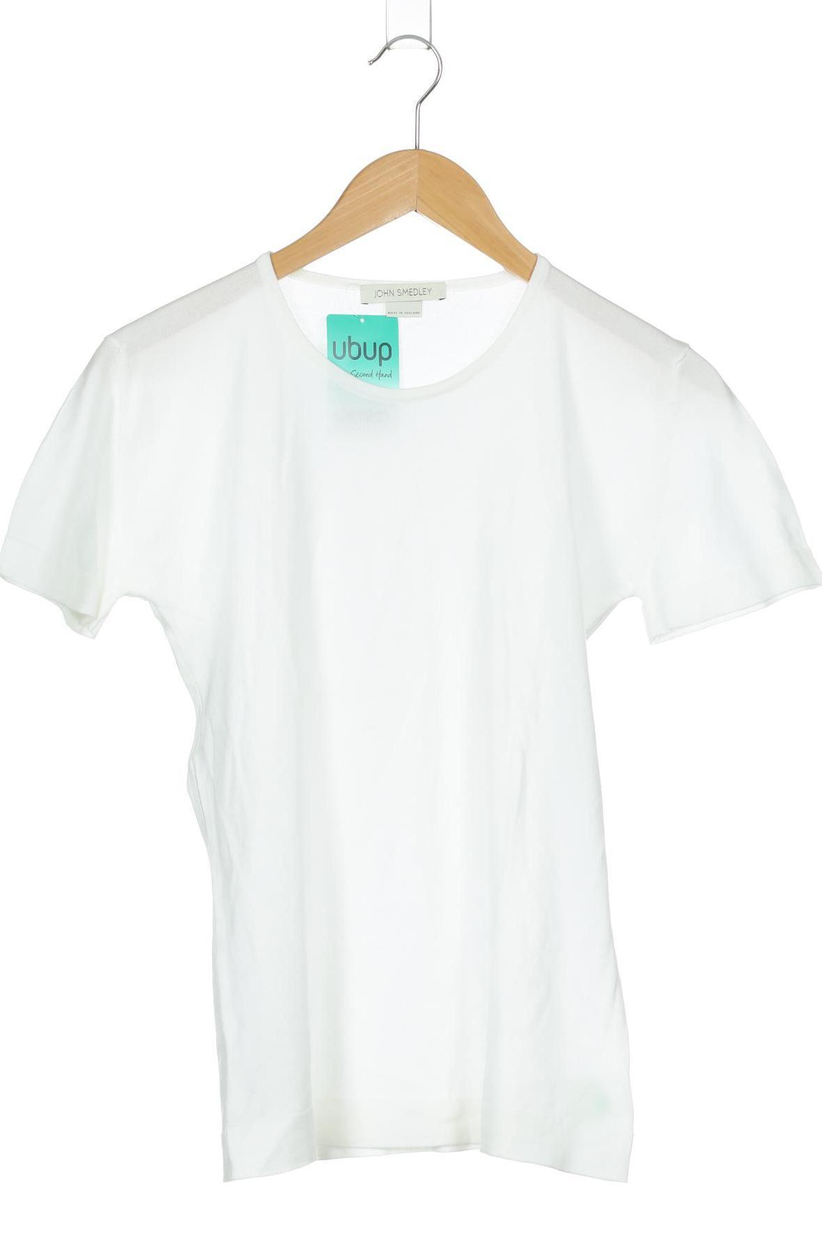 

John Smedley Damen T-Shirt, weiß, Gr.