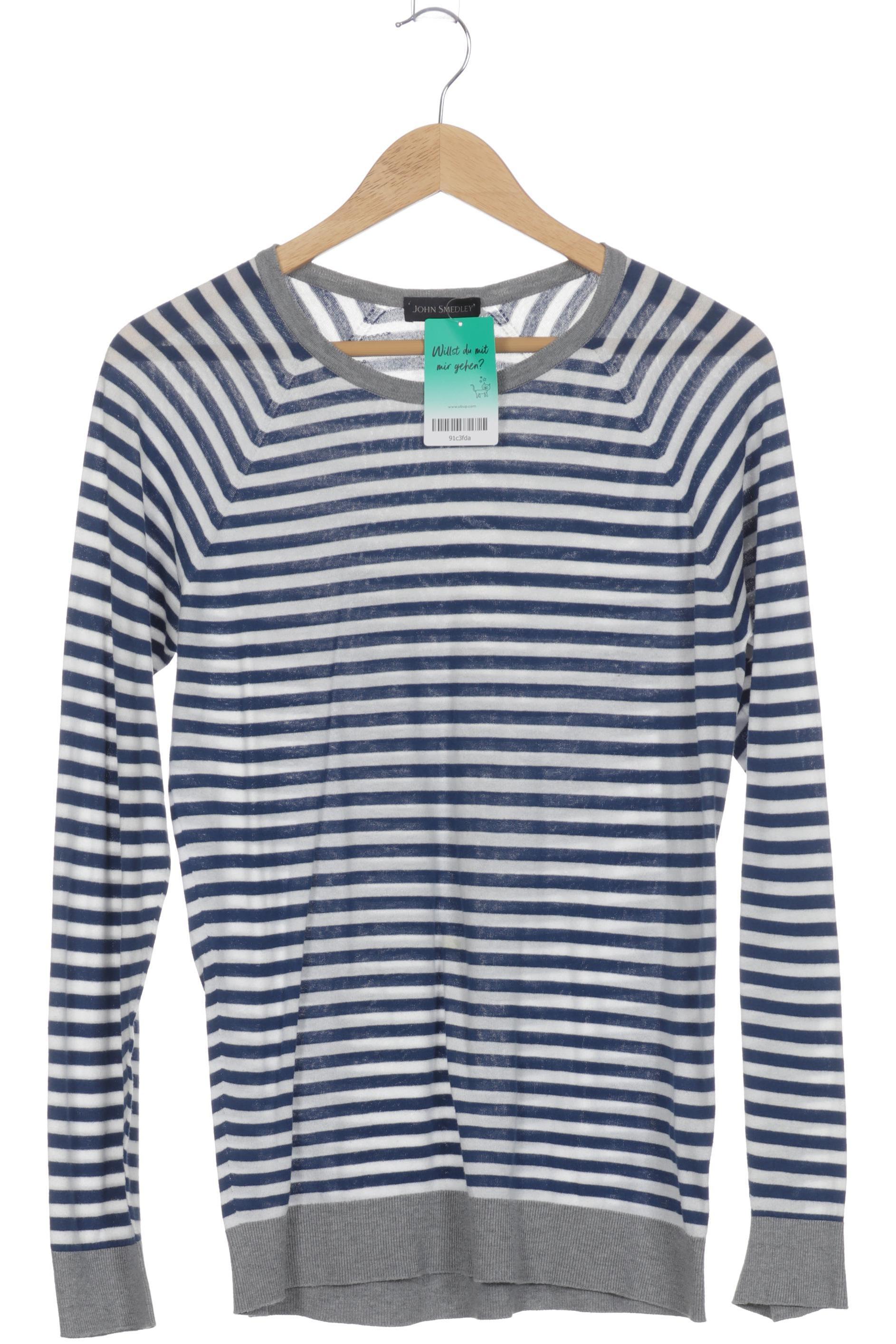

John Smedley Herren Pullover, blau, Gr.