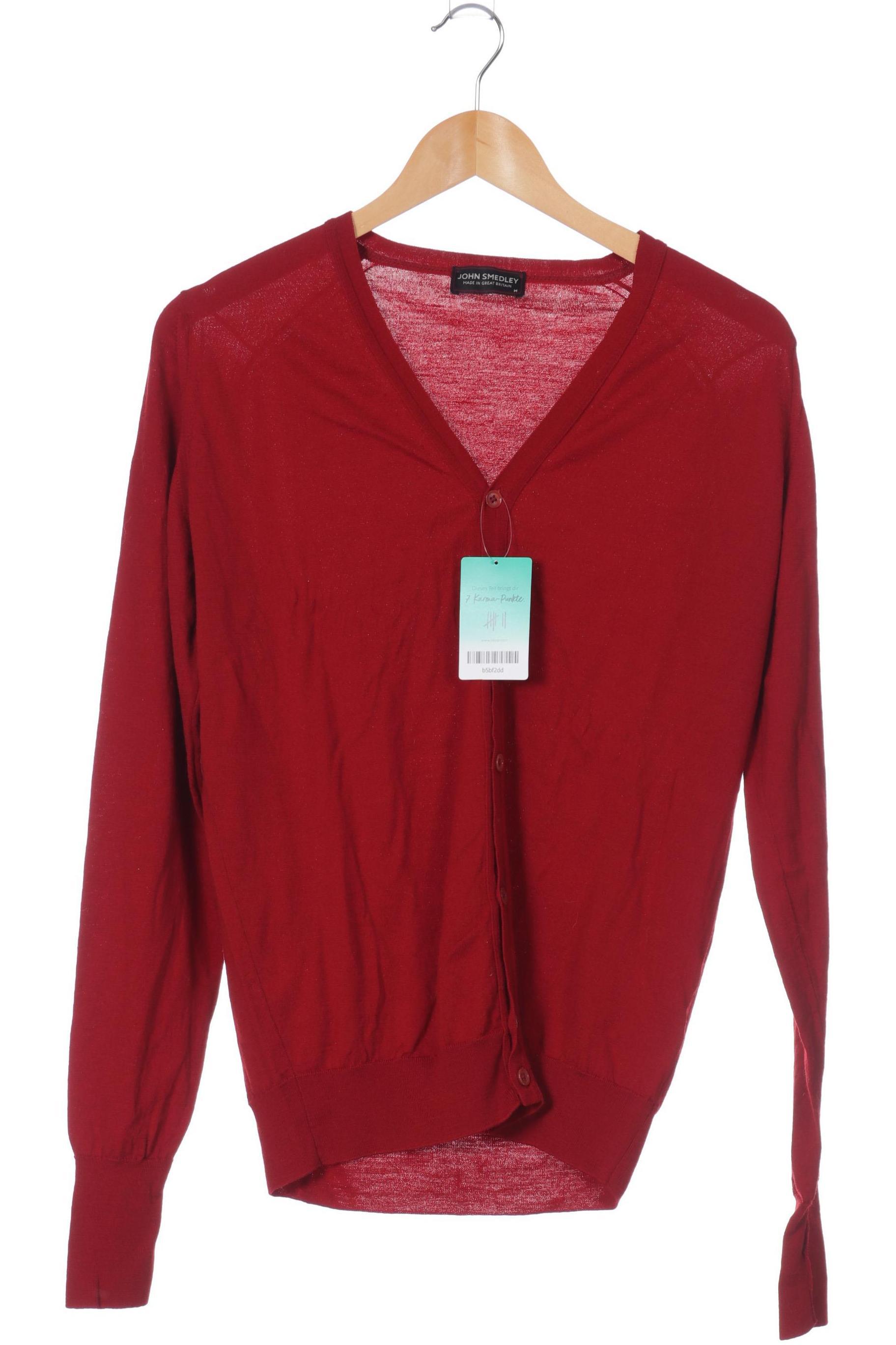 

John Smedley Herren Strickjacke, rot, Gr.
