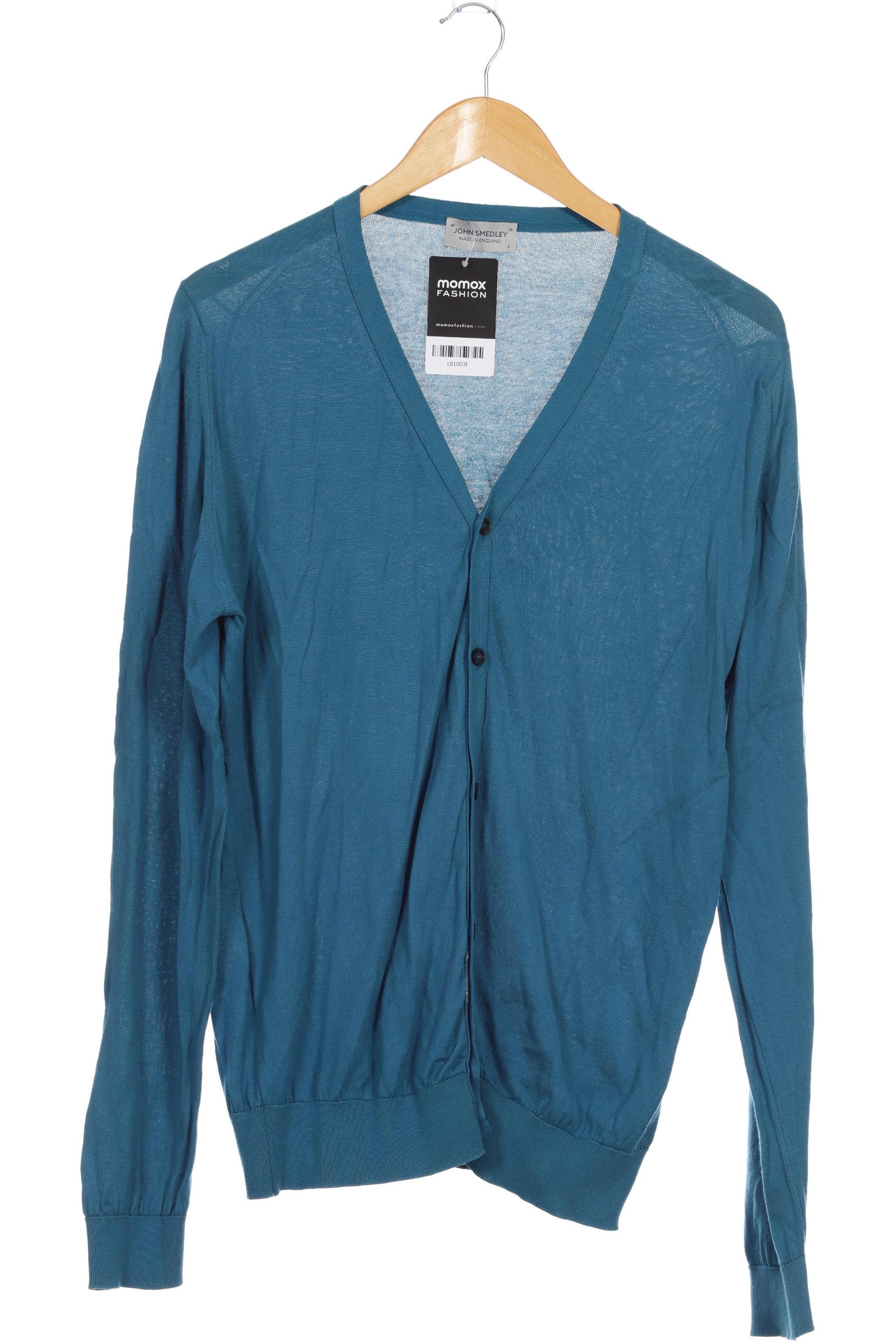 Thumbnail - John Smedley Herren Strickjacke, türkis, Gr.