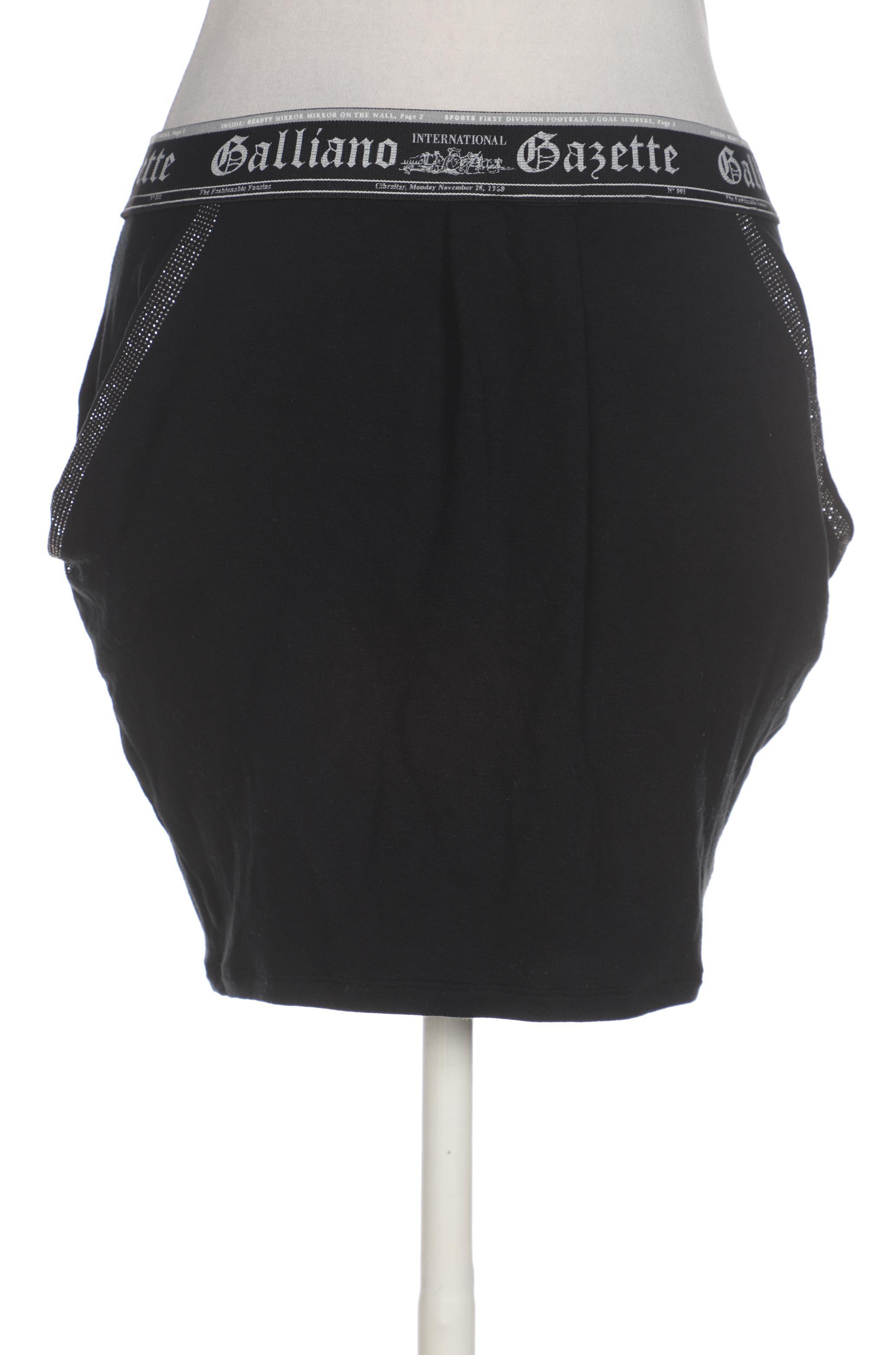 

John Galliano Damen Rock, schwarz, Gr. 25