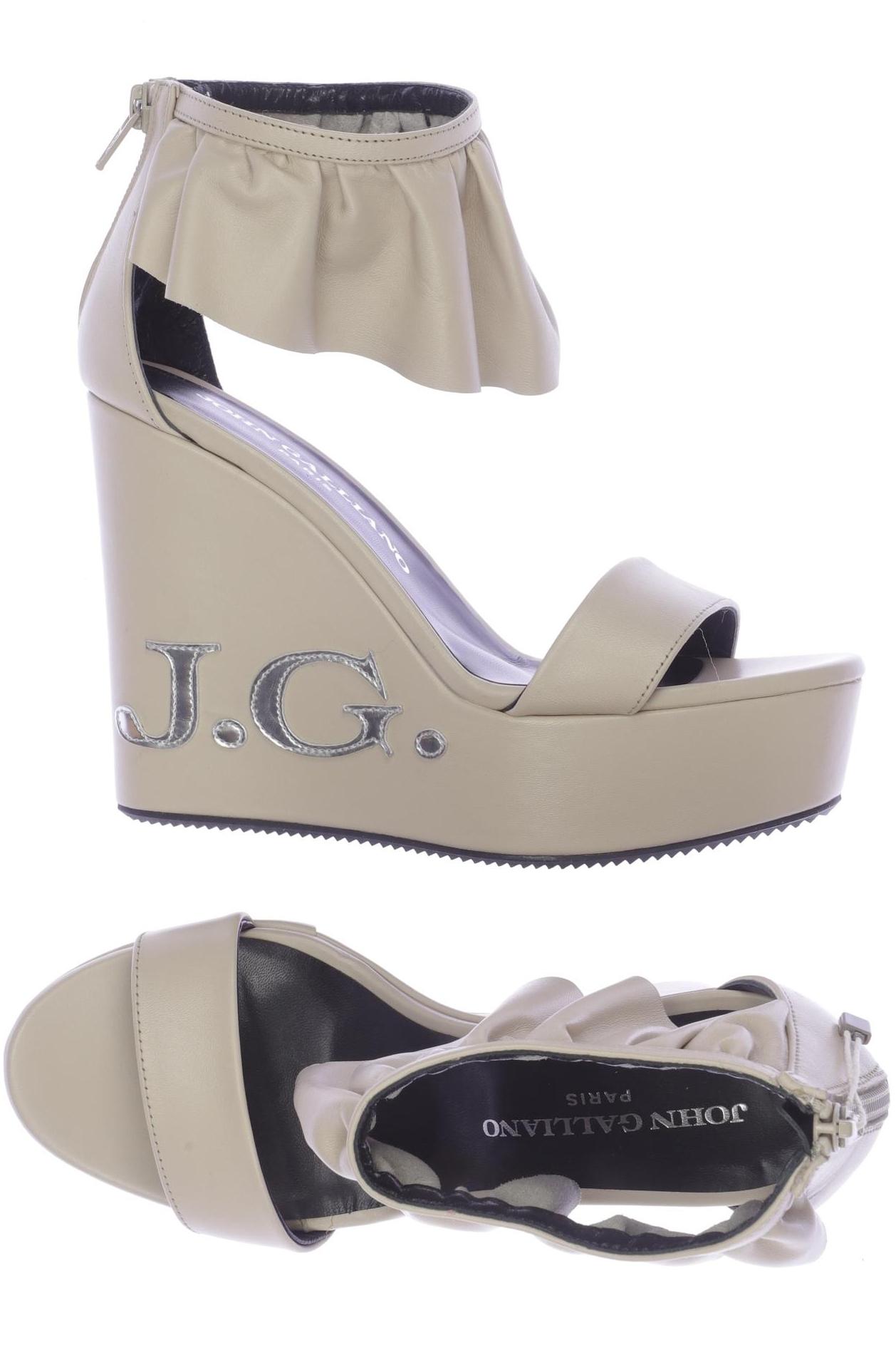 

John Galliano Damen Sandale, beige, Gr. 38