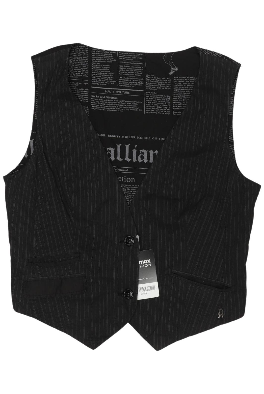 

John Galliano Damen Weste, schwarz, Gr. 30