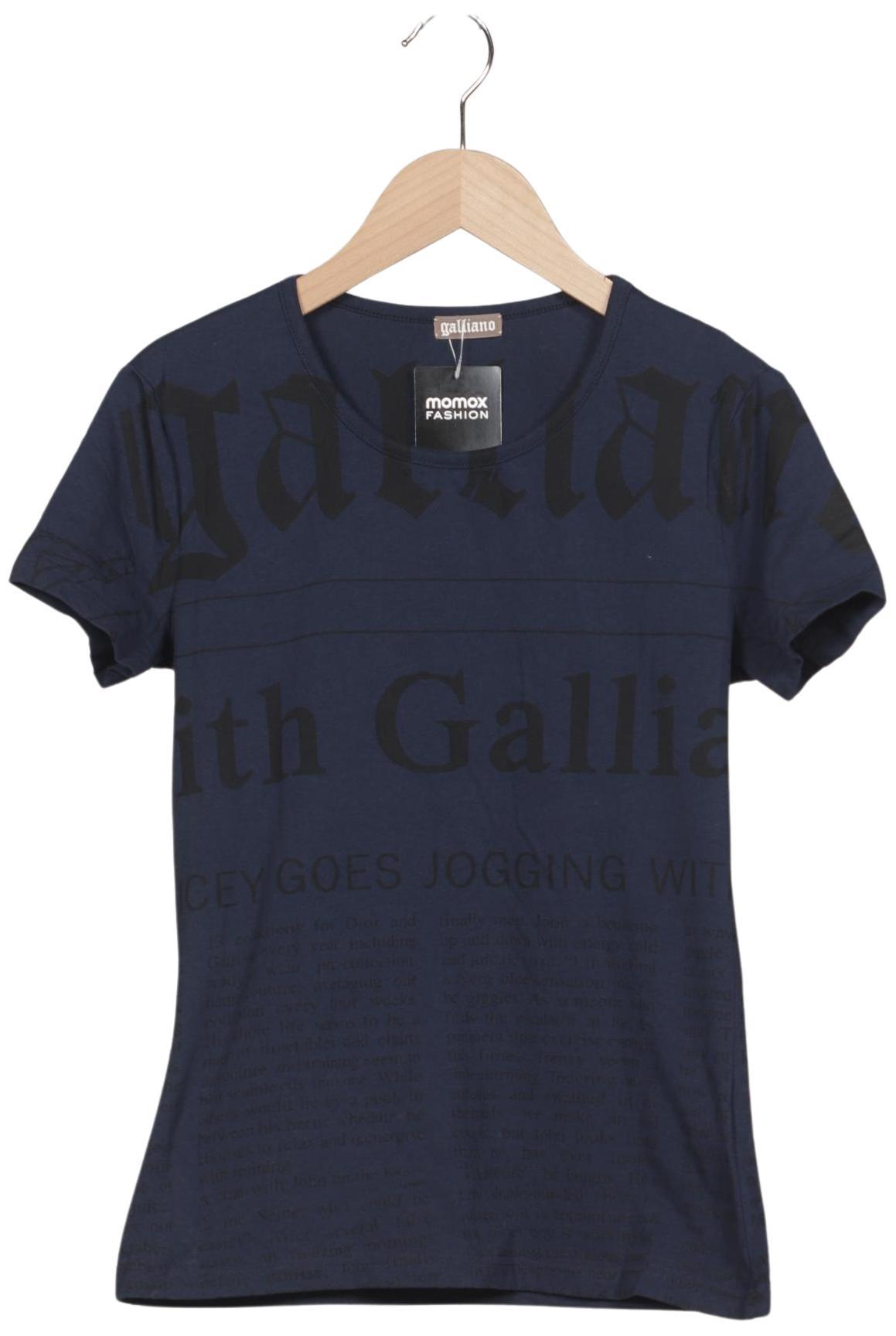 

John Galliano Damen T-Shirt, marineblau, Gr. 38