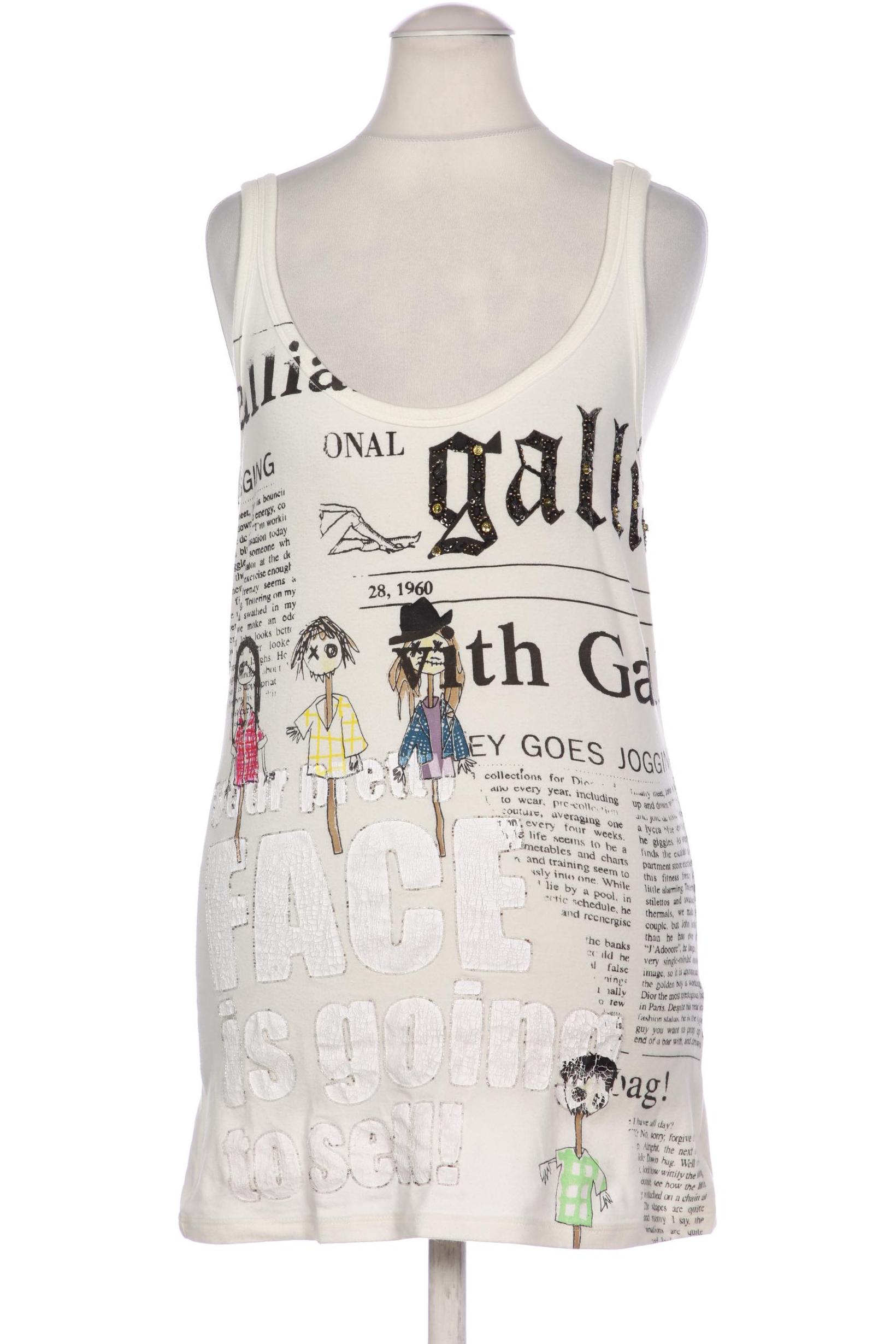 

John Galliano Damen Top, cremeweiß, Gr. 36