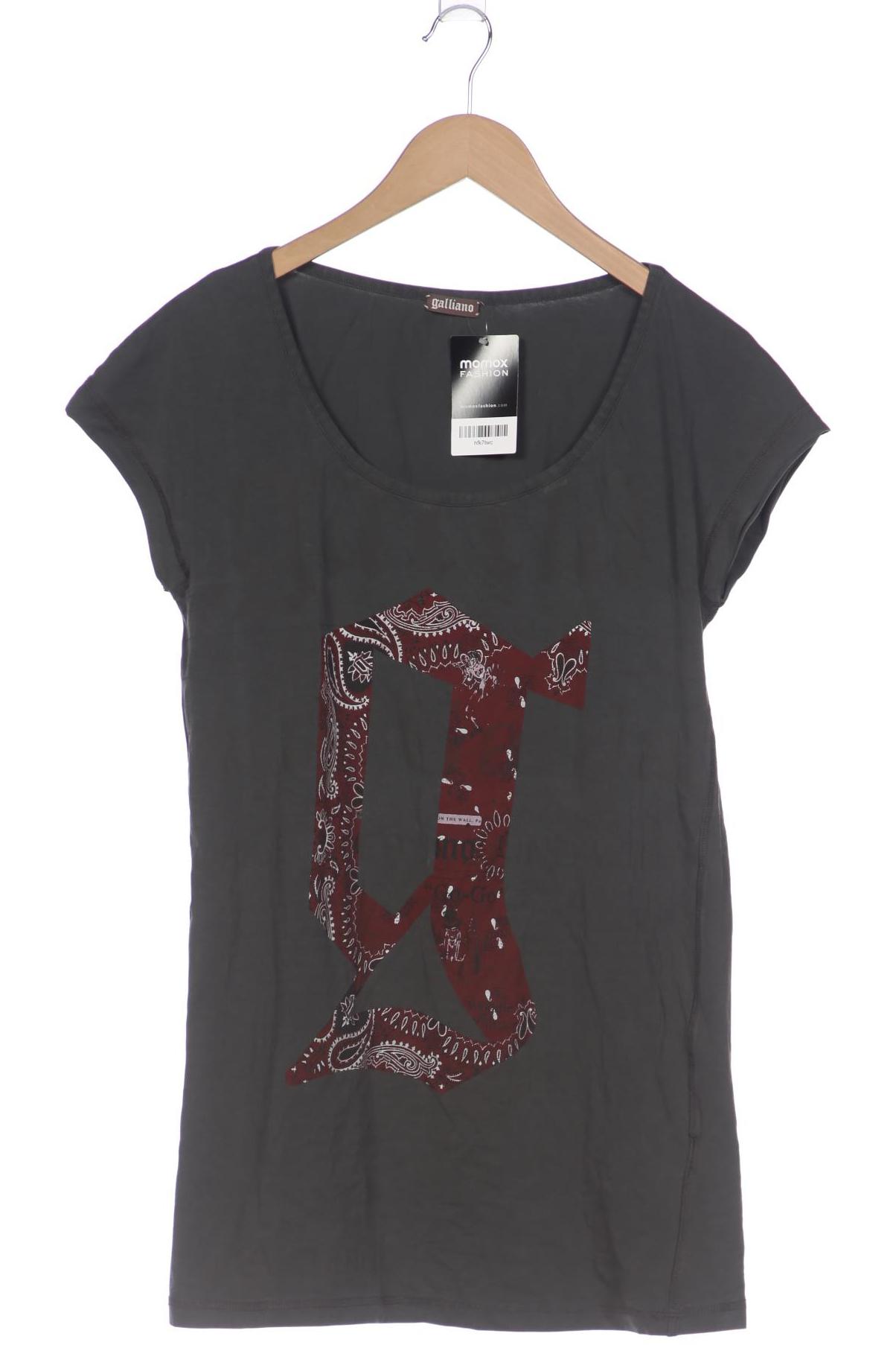

John Galliano Damen T-Shirt, grau, Gr. 42