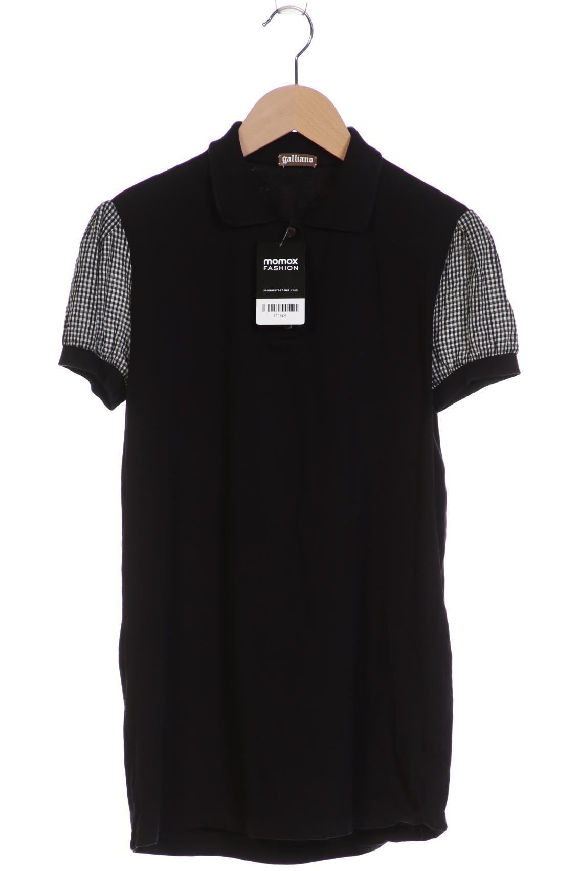 

John Galliano Damen Poloshirt, schwarz, Gr. 42