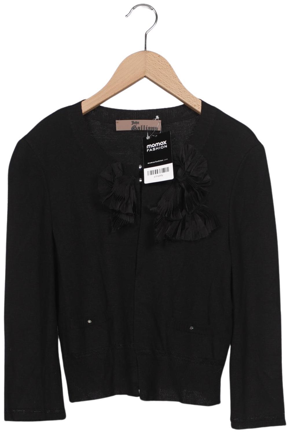 

John Galliano Damen Strickjacke, schwarz, Gr. 38