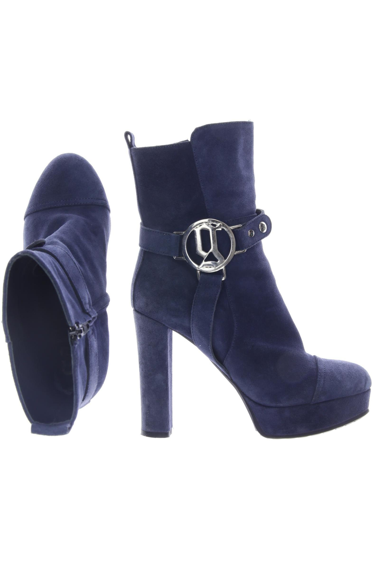 

John Galliano Damen Stiefelette, marineblau, Gr. 37