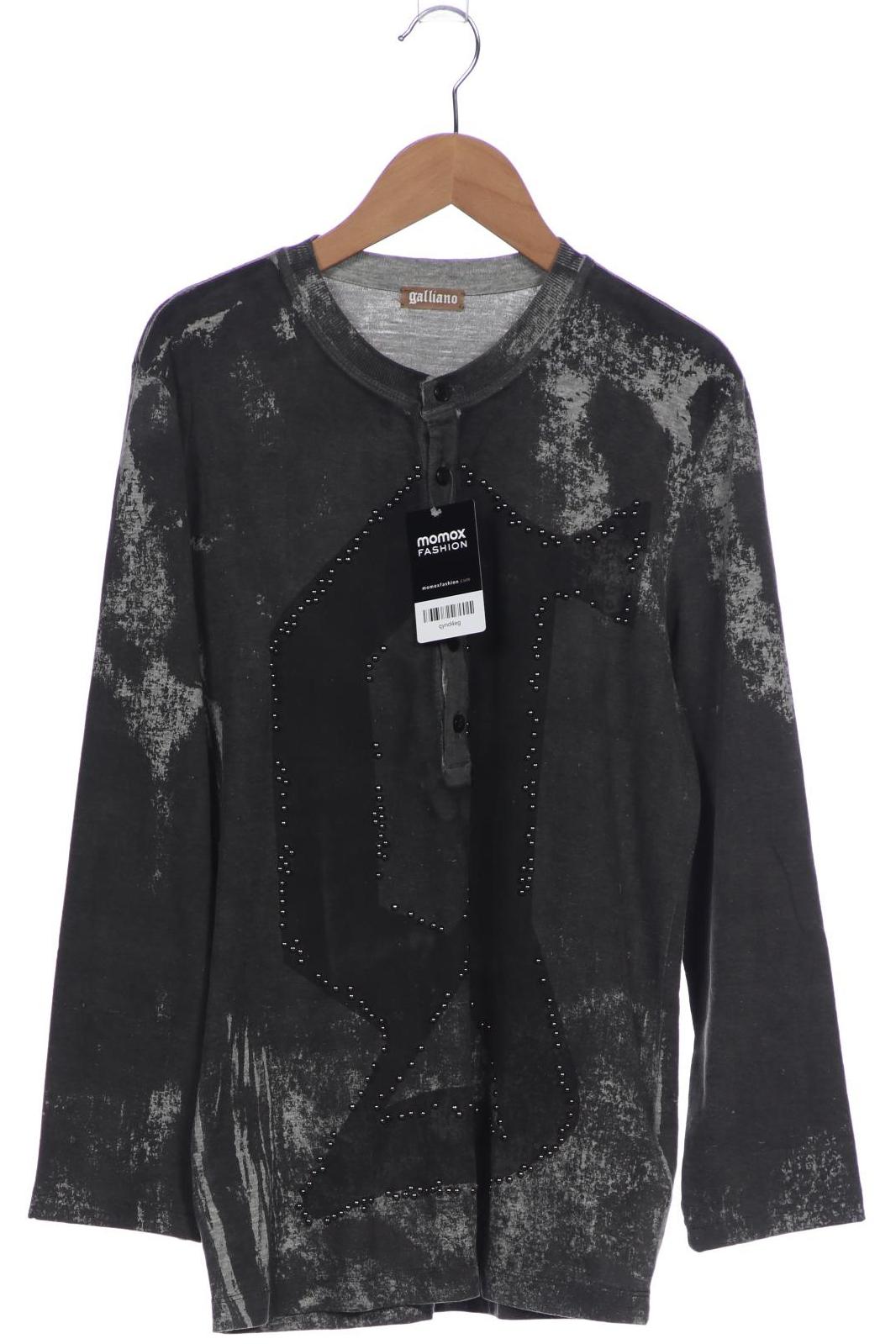 

John Galliano Damen Langarmshirt, grau, Gr. 34