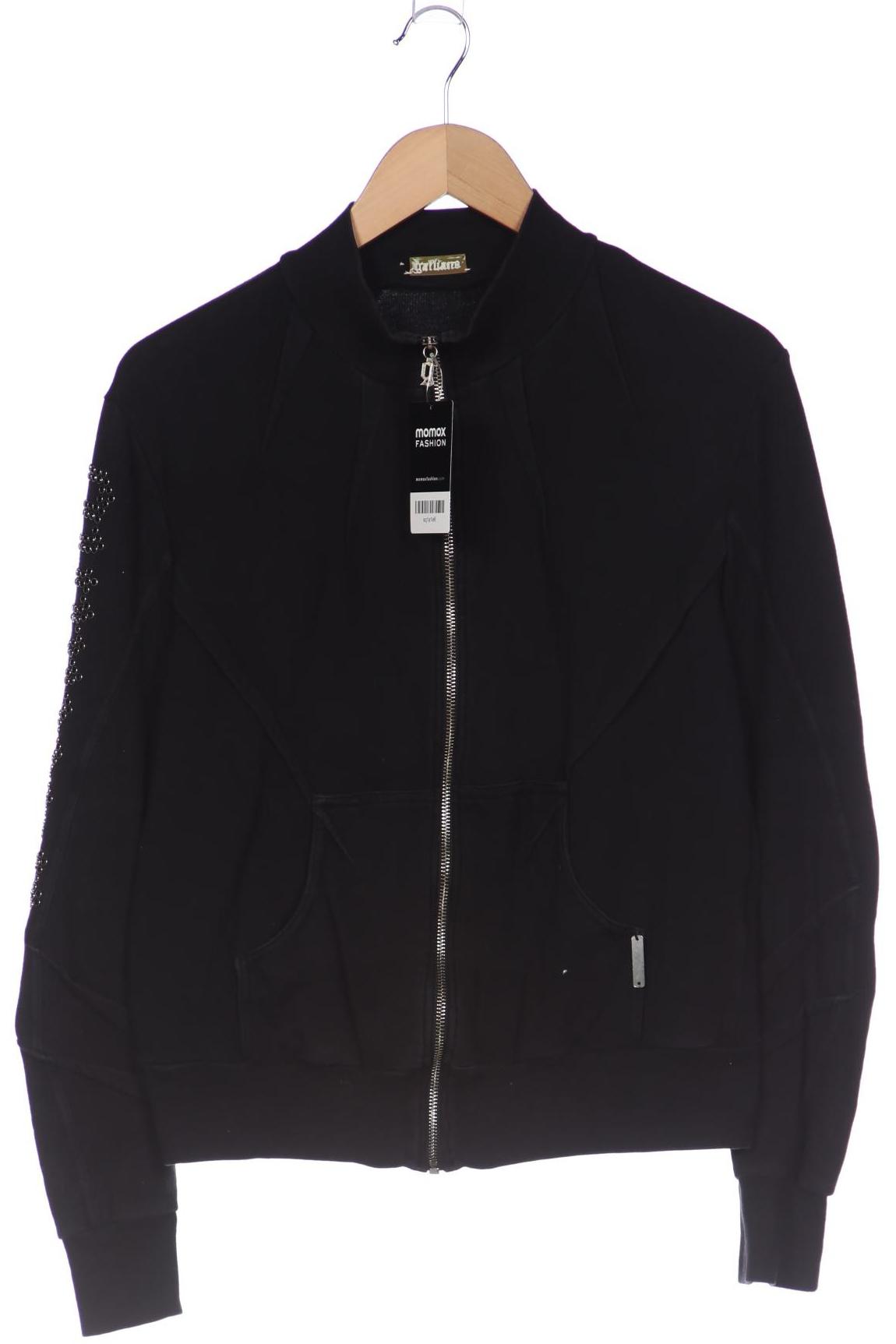 

John Galliano Damen Sweatshirt, schwarz, Gr. 38