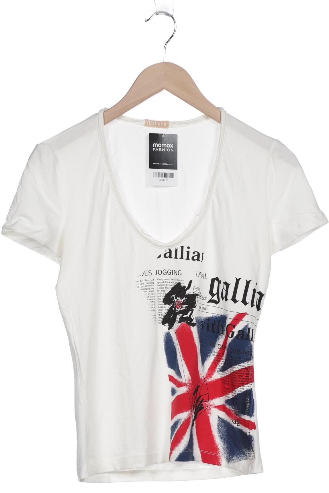 

John Galliano Damen T-Shirt, cremeweiß