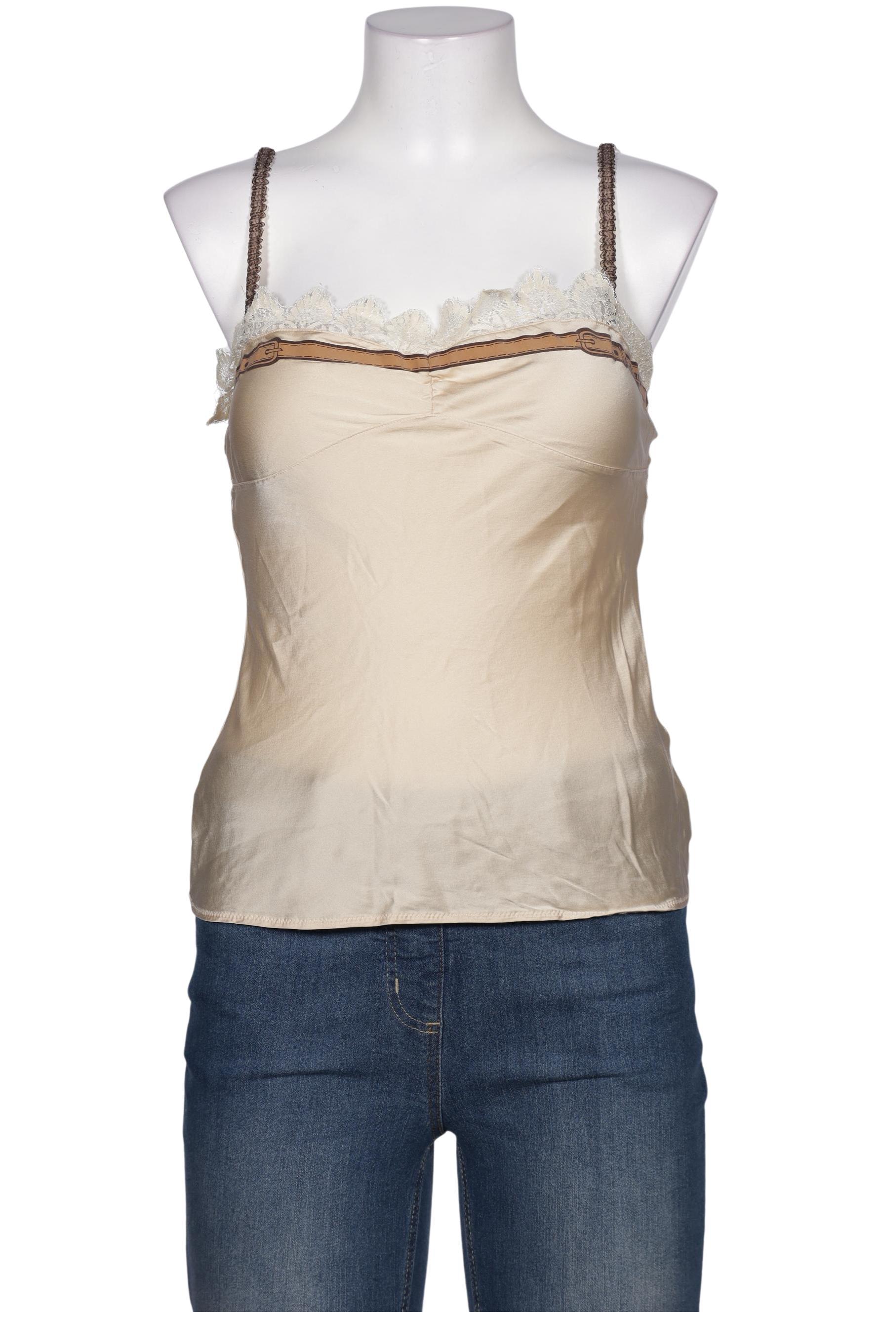 

John Galliano Damen Top, cremeweiß, Gr. 38