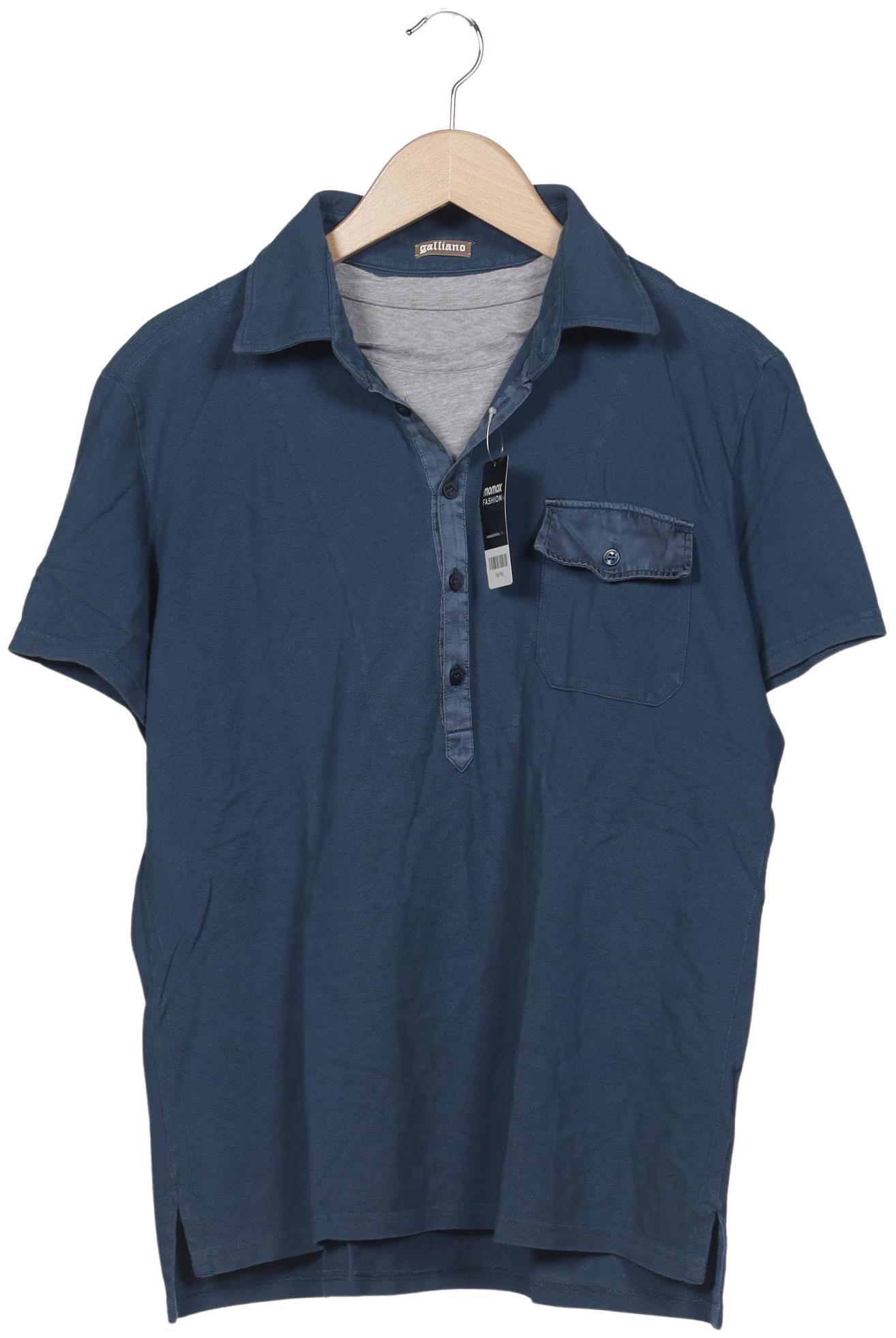 Thumbnail - John Galliano Herren Poloshirt, marineblau, Gr. 52
