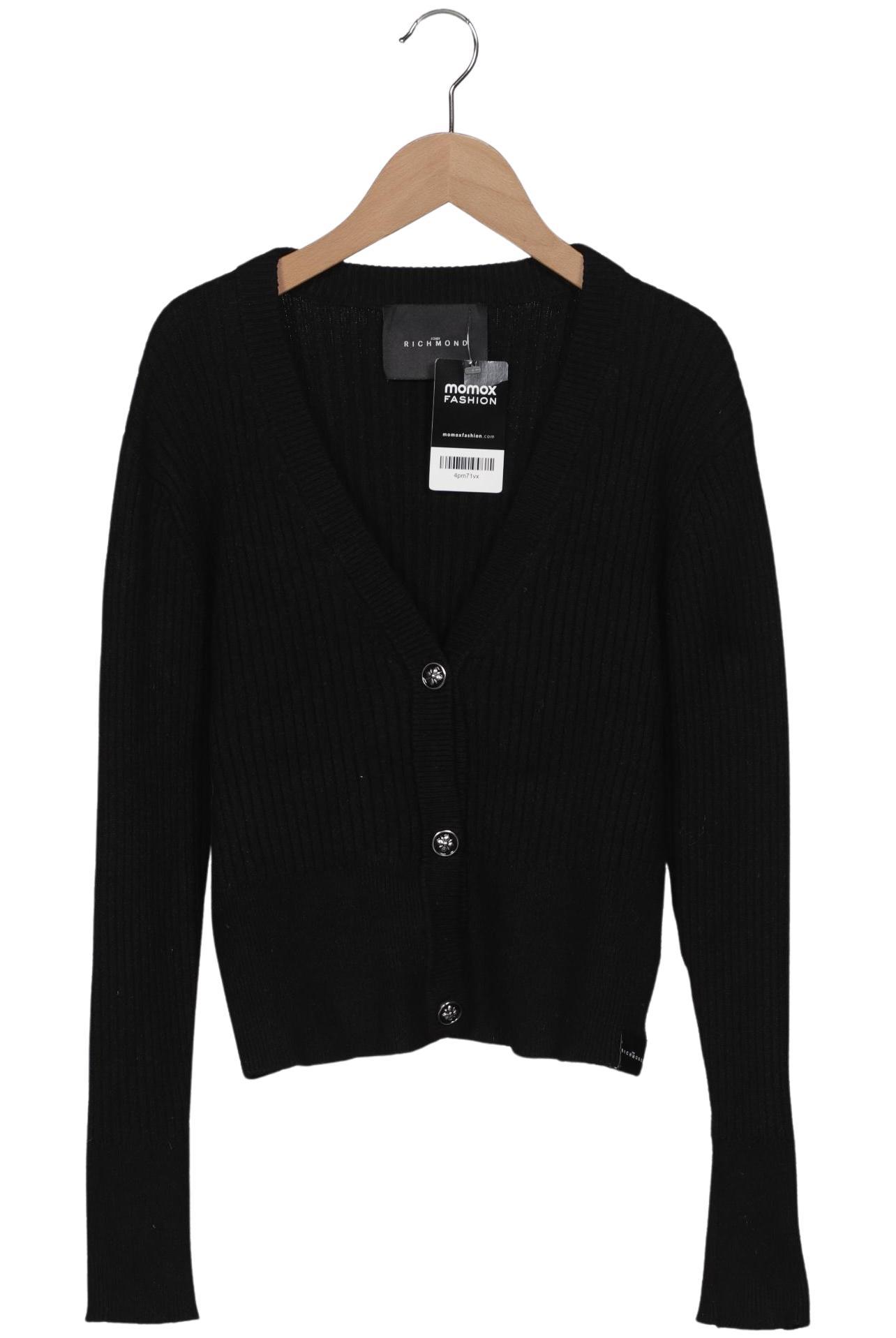 

John Richmond Damen Strickjacke, schwarz, Gr. 38