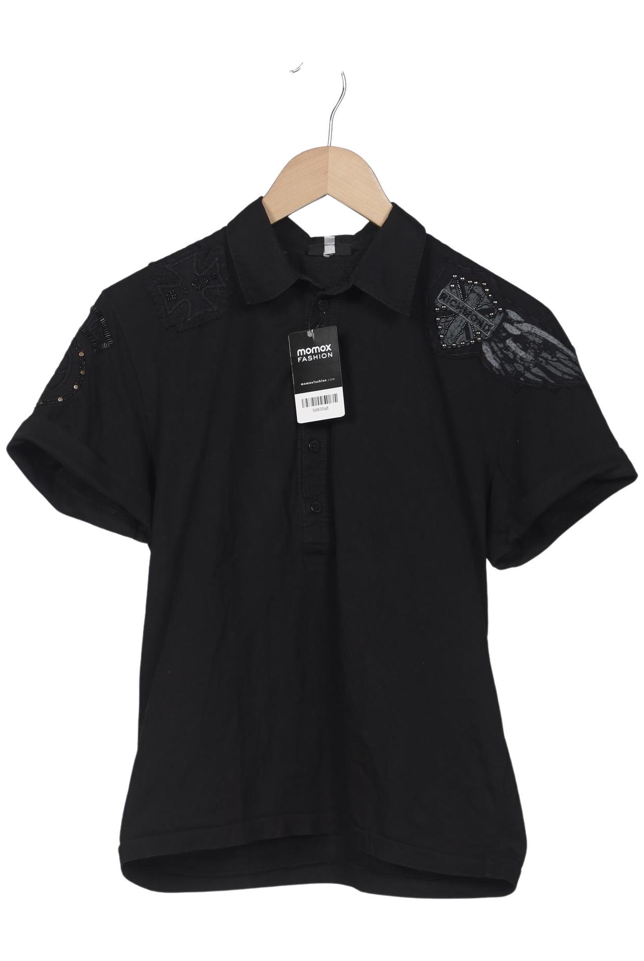 

John Richmond Damen Poloshirt, schwarz, Gr. 38