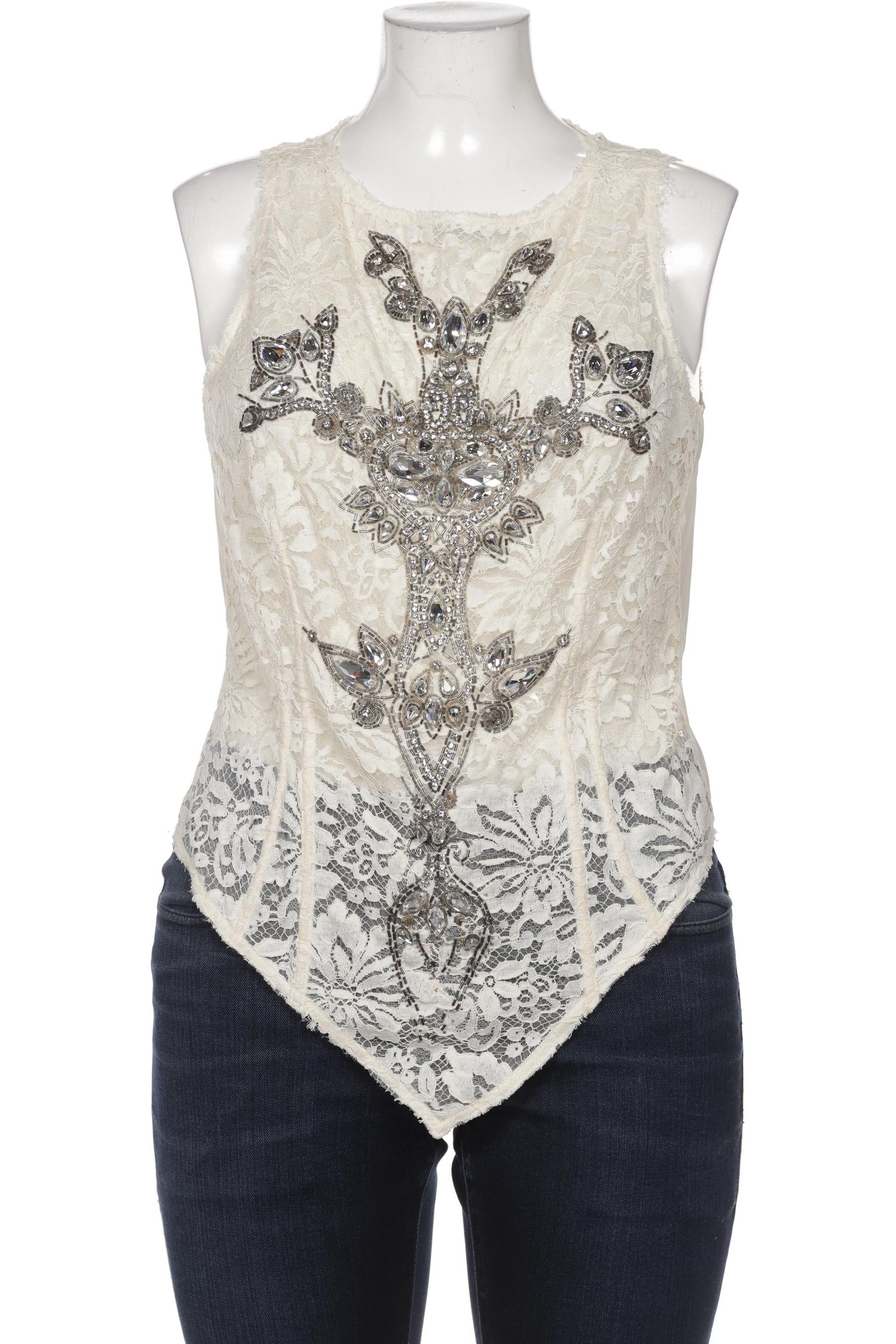 

John Richmond Damen Bluse, cremeweiß, Gr. 46