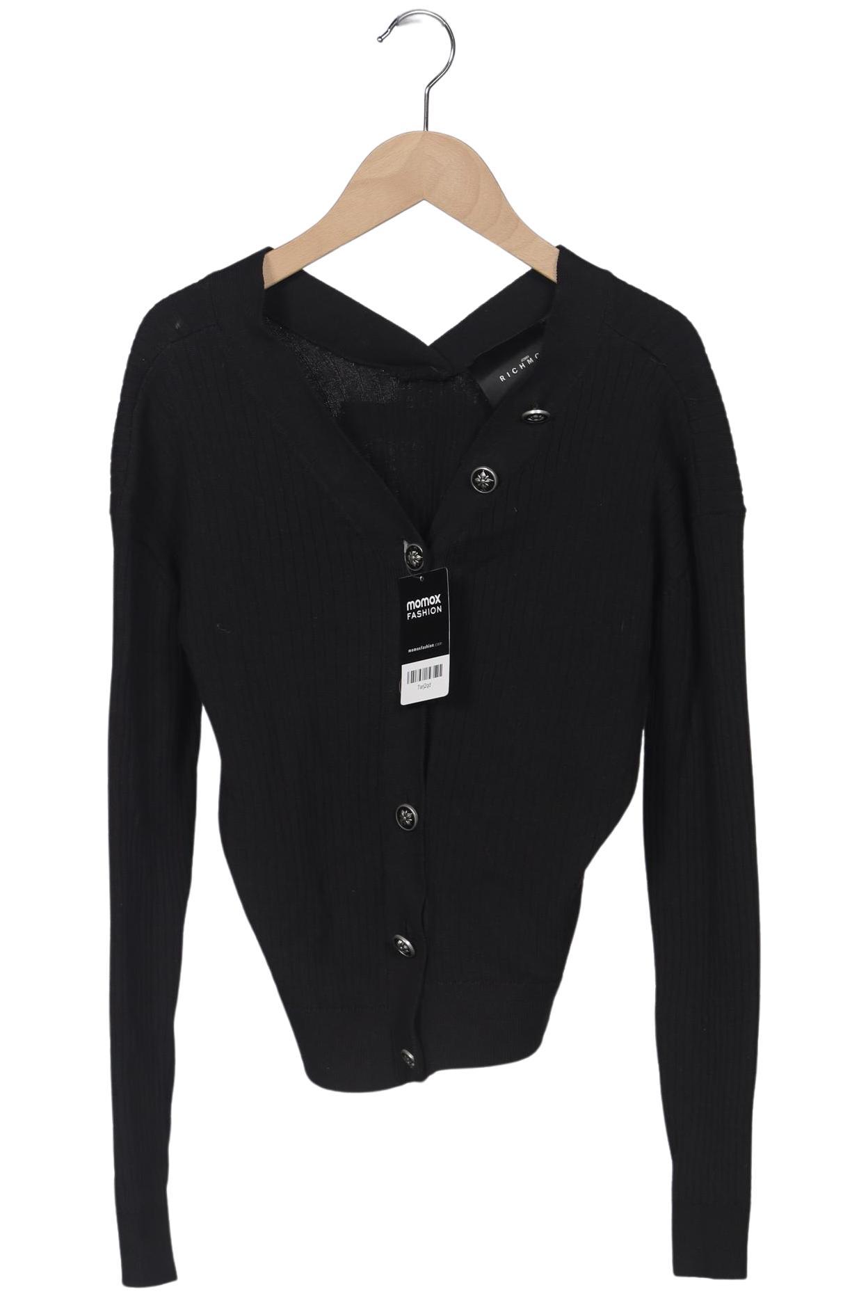 

John Richmond Damen Strickjacke, schwarz, Gr. 34