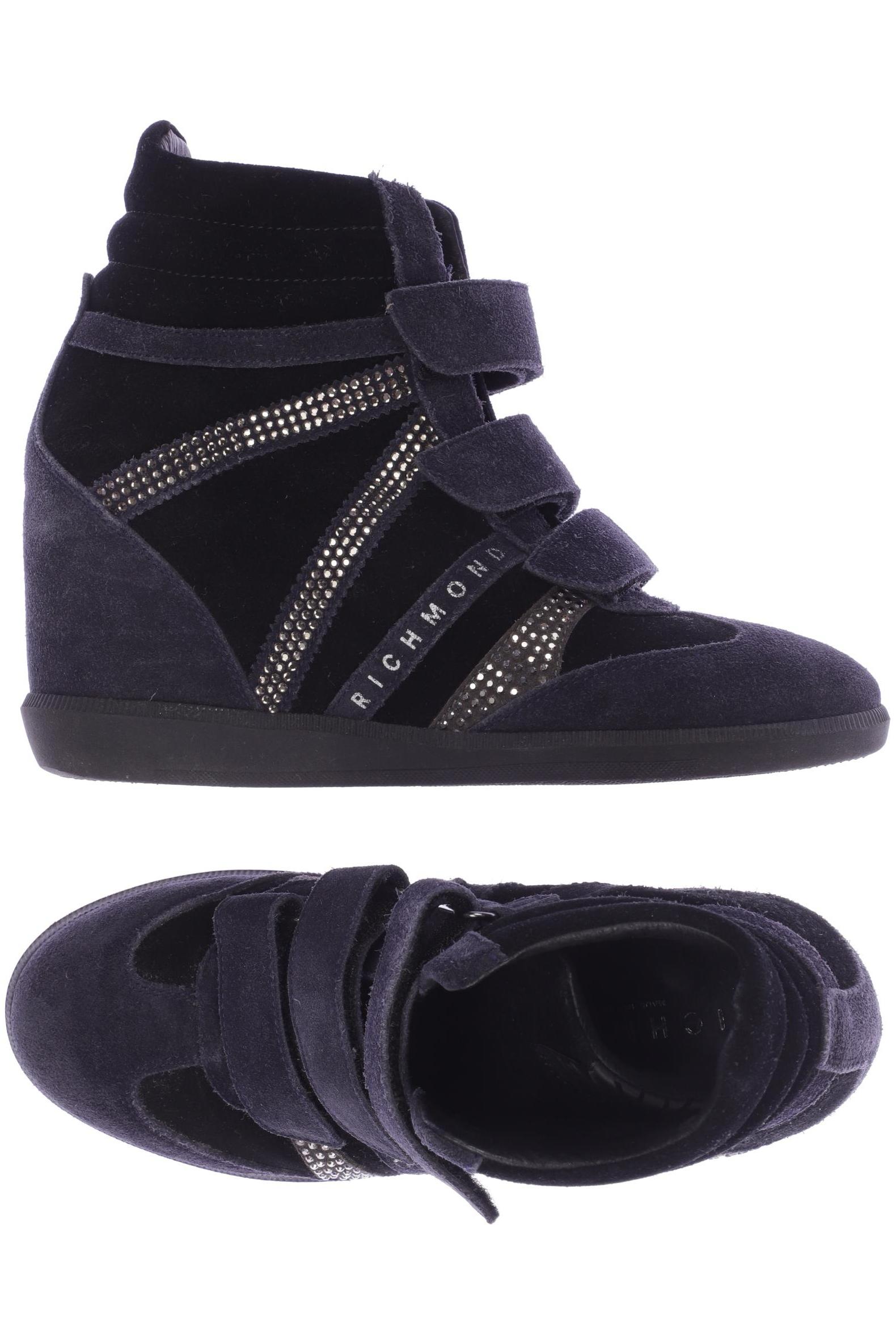 

John Richmond Damen Stiefelette, marineblau, Gr. 37