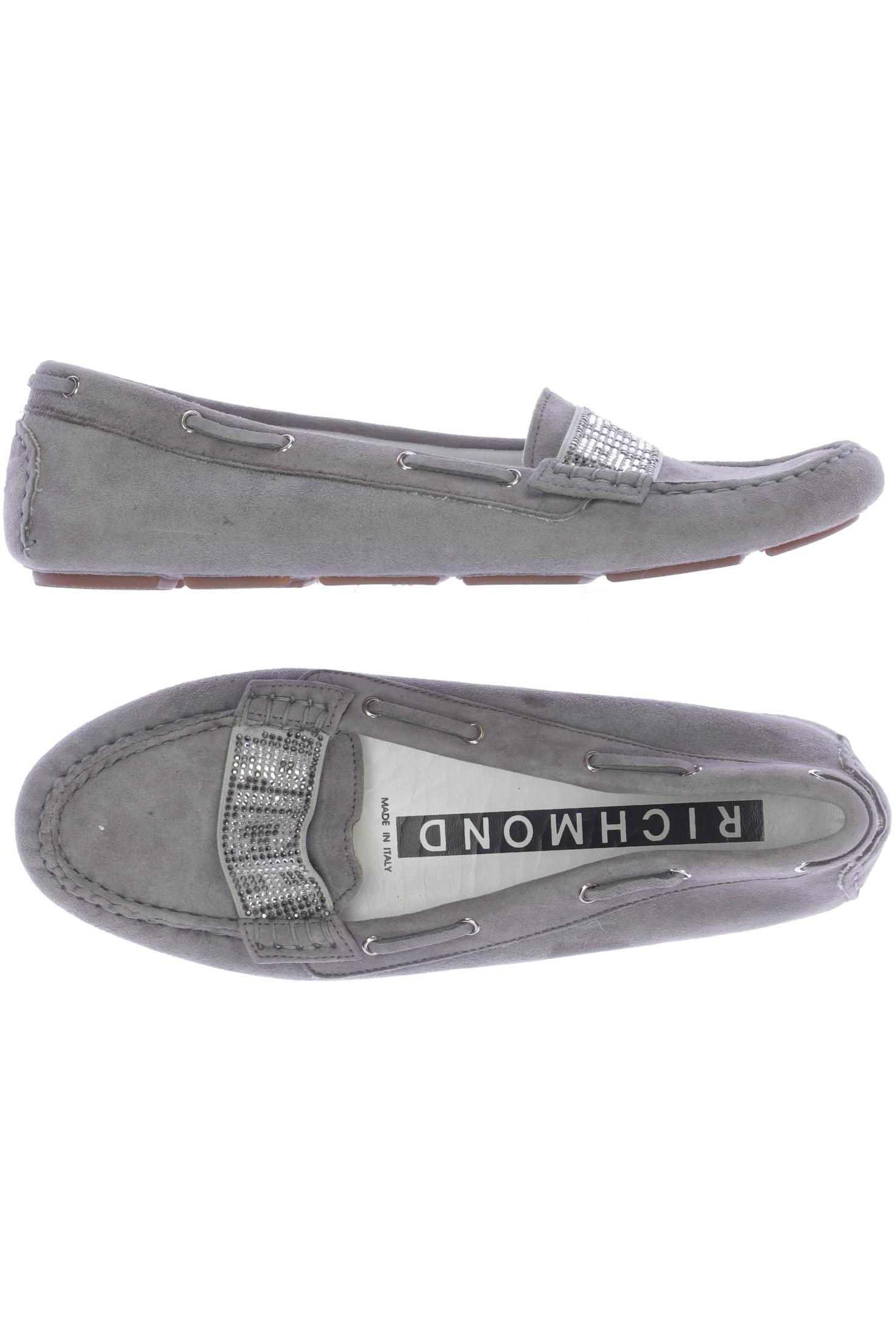 

John Richmond Damen Halbschuh, grau, Gr. 39
