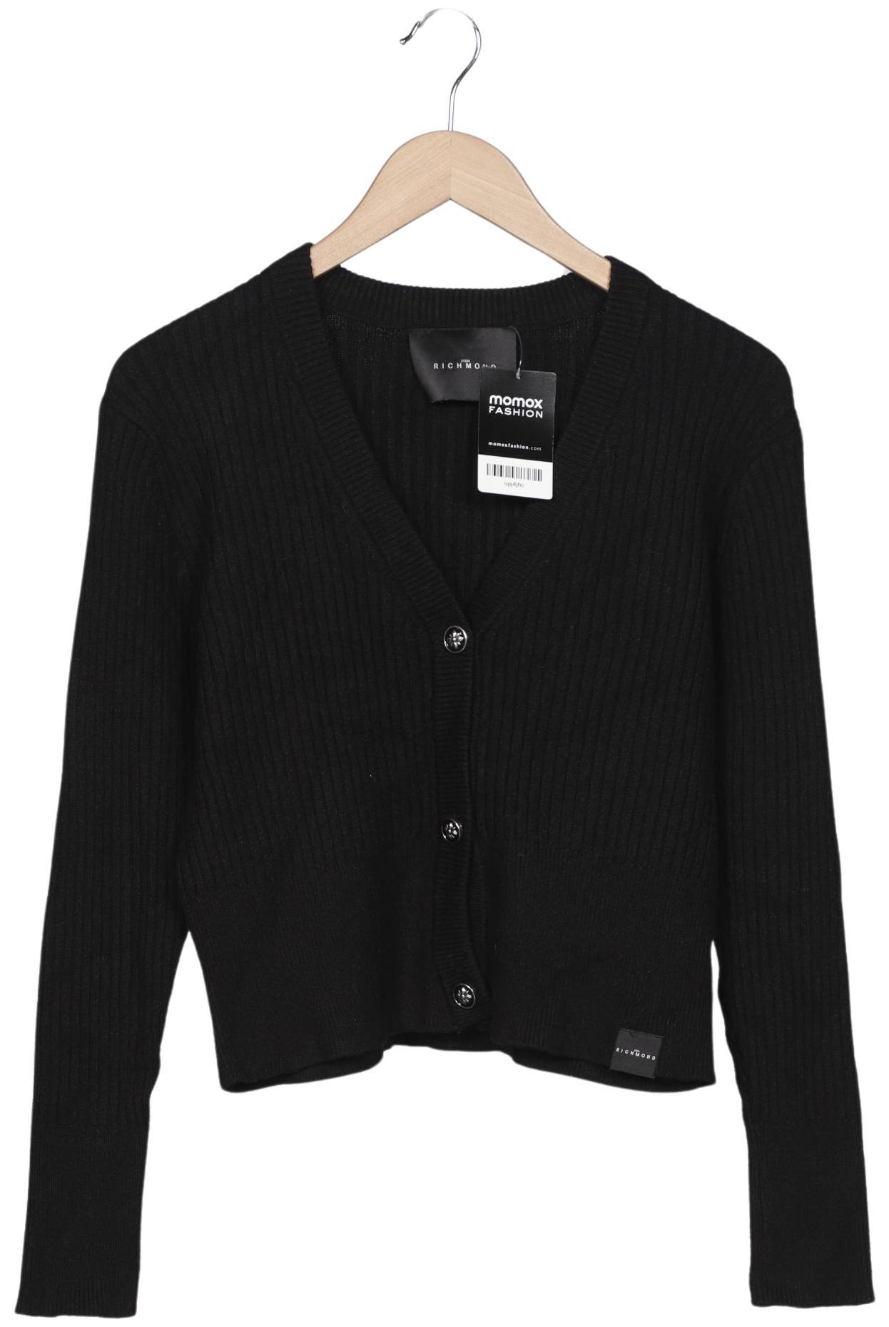 

John Richmond Damen Strickjacke, schwarz, Gr. 38