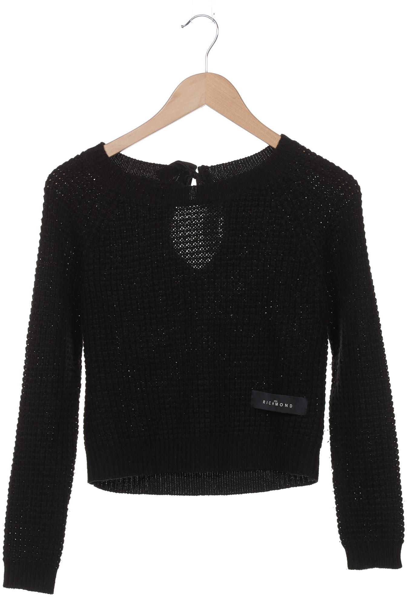 

John Richmond Damen Pullover, schwarz, Gr. 36