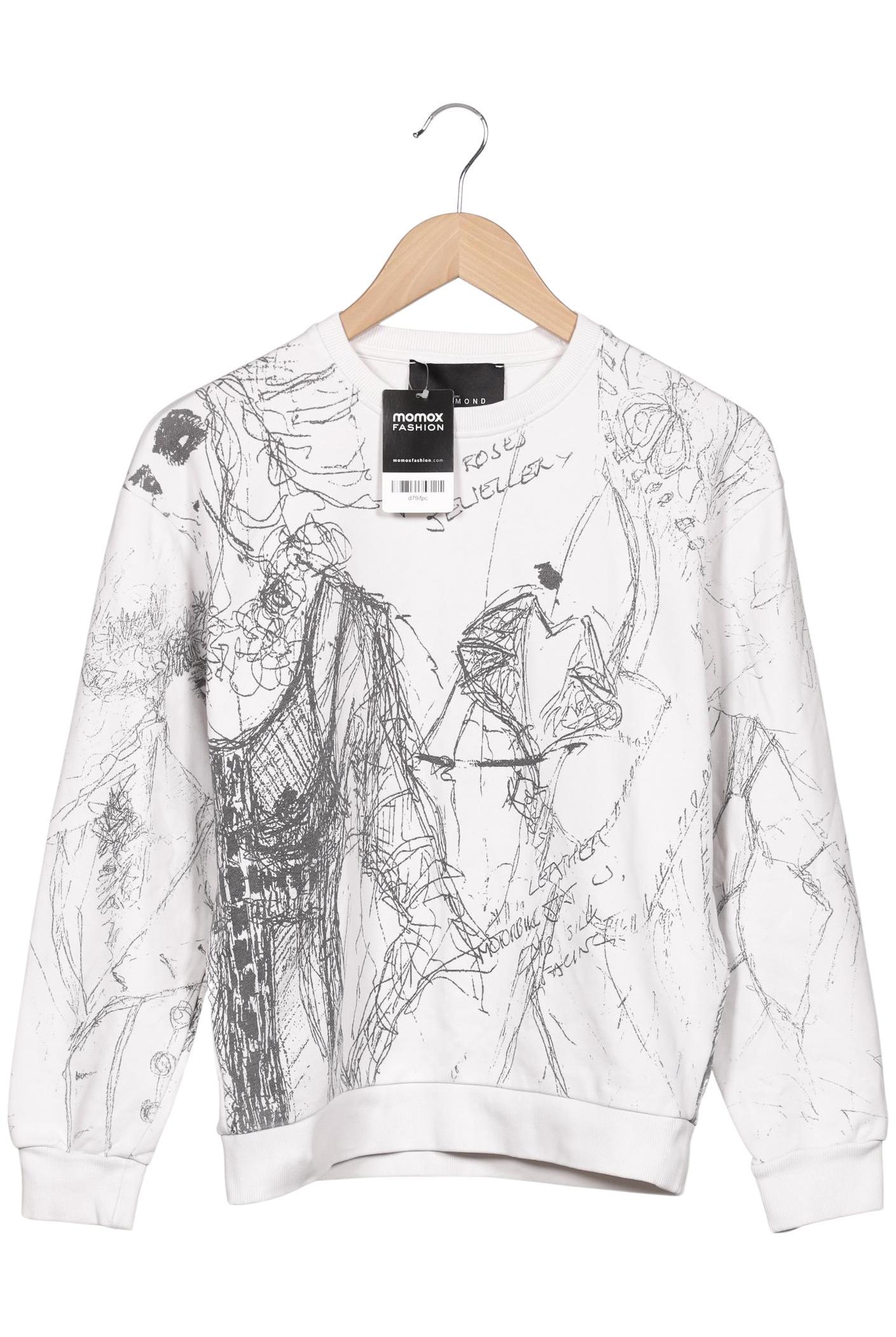 

John Richmond Herren Sweatshirt, weiß, Gr. 44