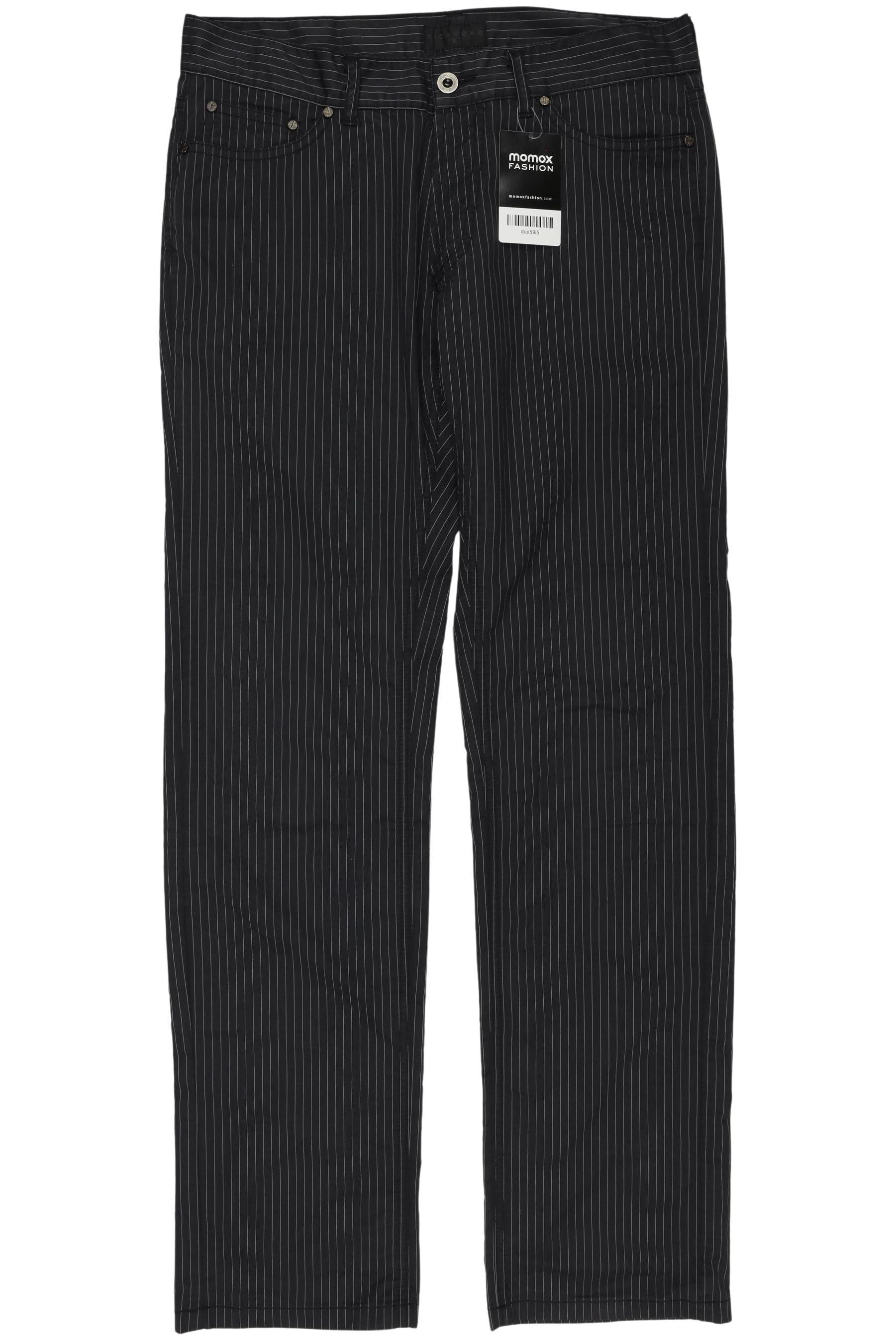 

John Richmond Herren Stoffhose, schwarz, Gr. 46