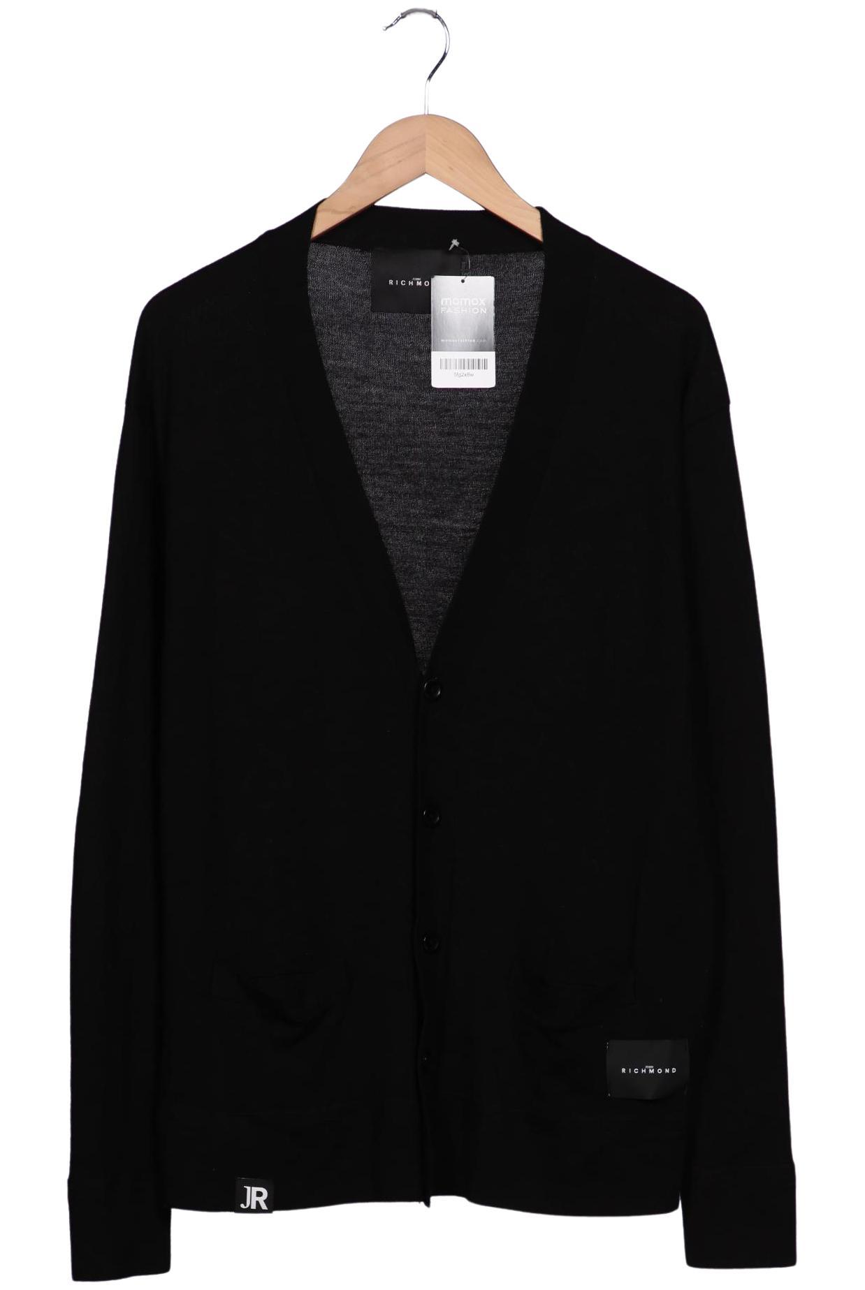 

John Richmond Herren Strickjacke, schwarz, Gr. 56