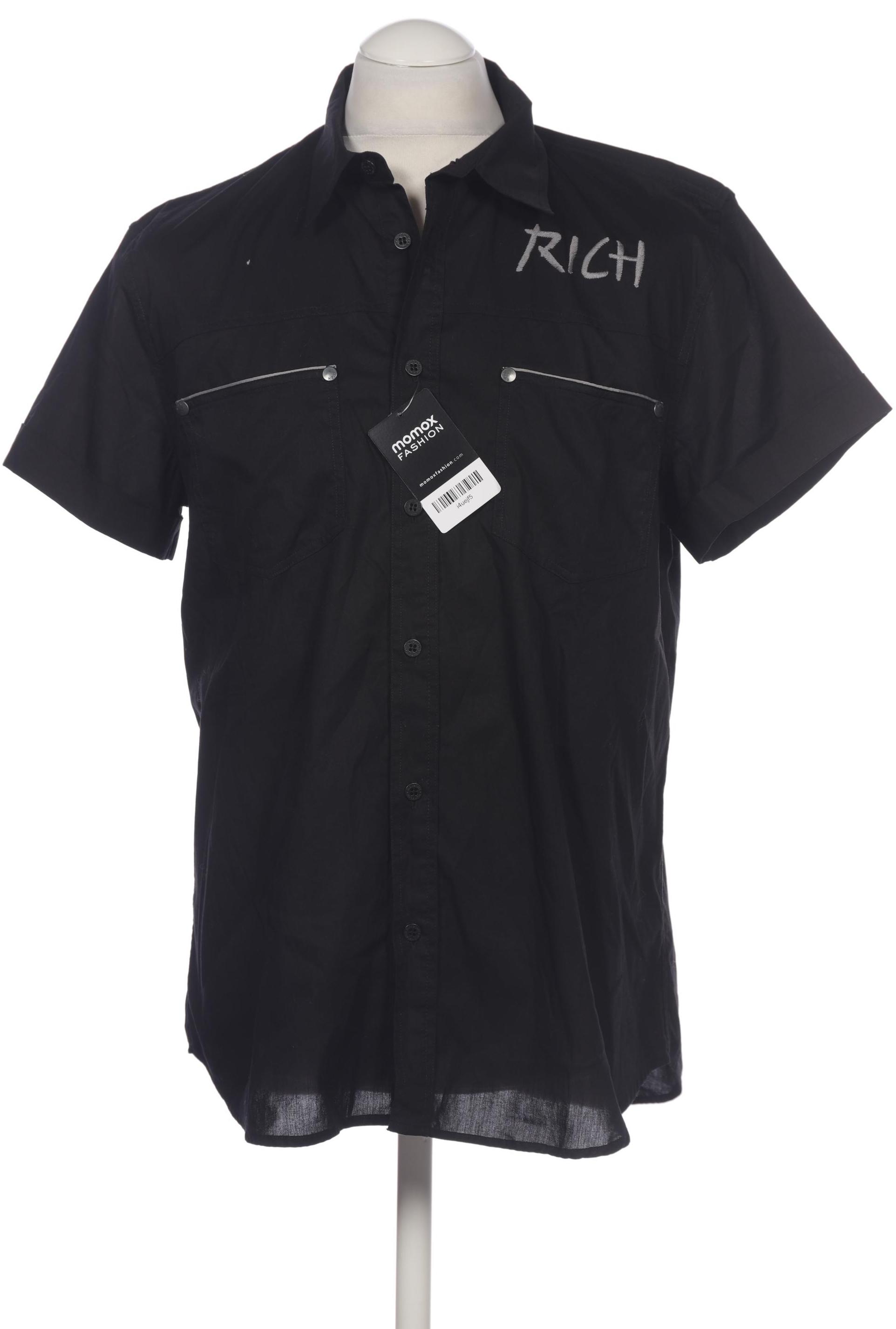 

John Richmond Herren Hemd, schwarz, Gr. 54