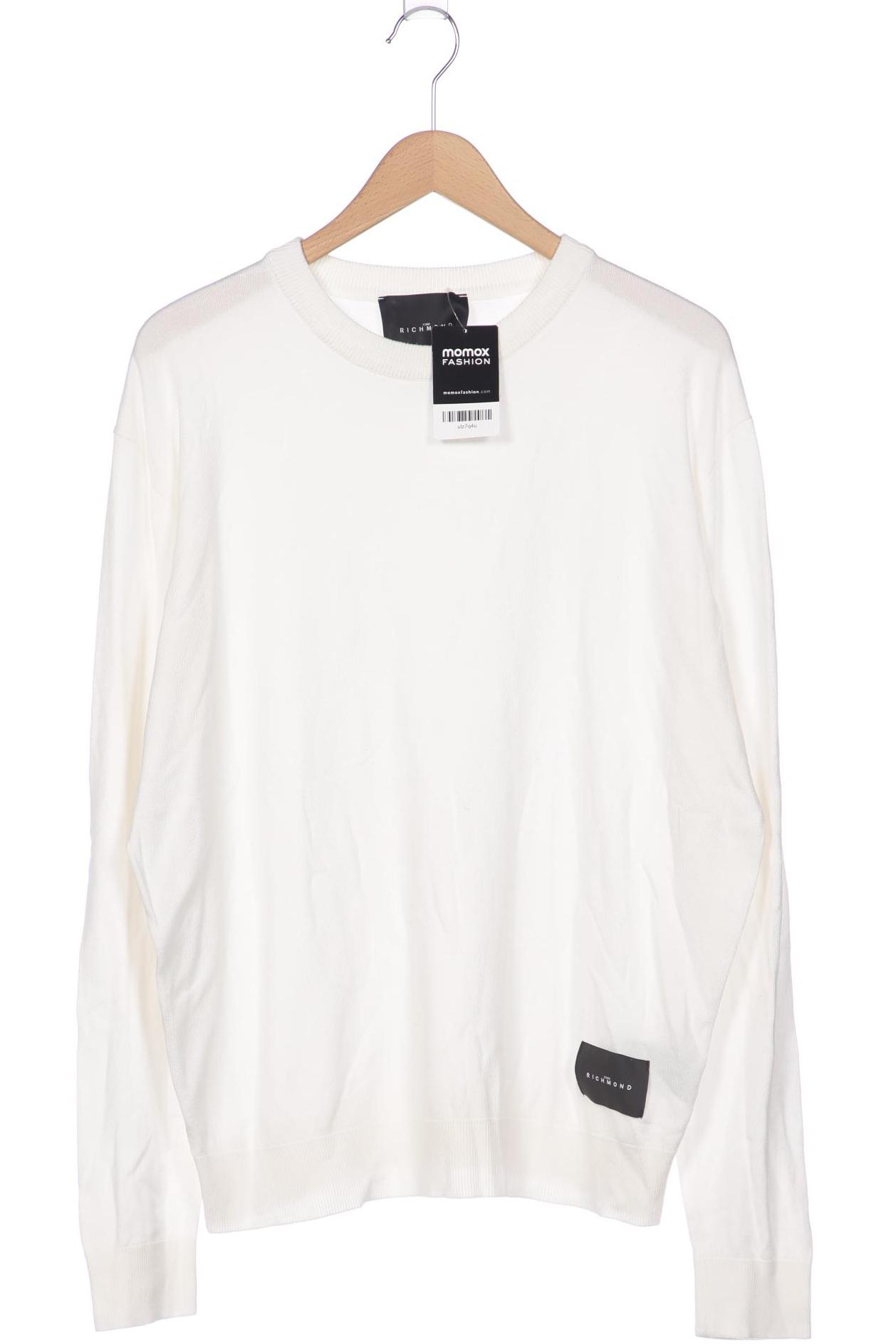 

John Richmond Herren Pullover, weiß, Gr. 56