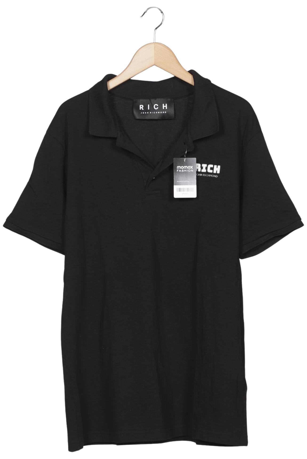 Thumbnail - John Richmond Herren Poloshirt, schwarz, Gr. 58